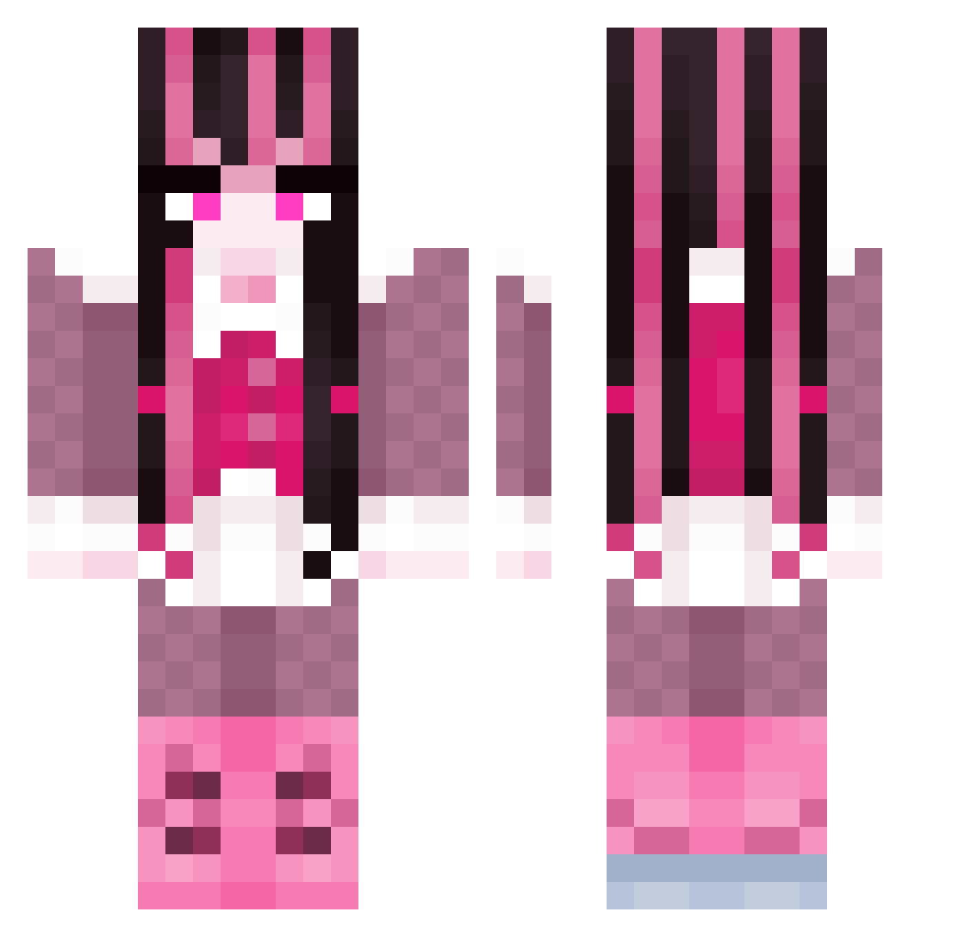alexisc06 Minecraft skin, front and back view