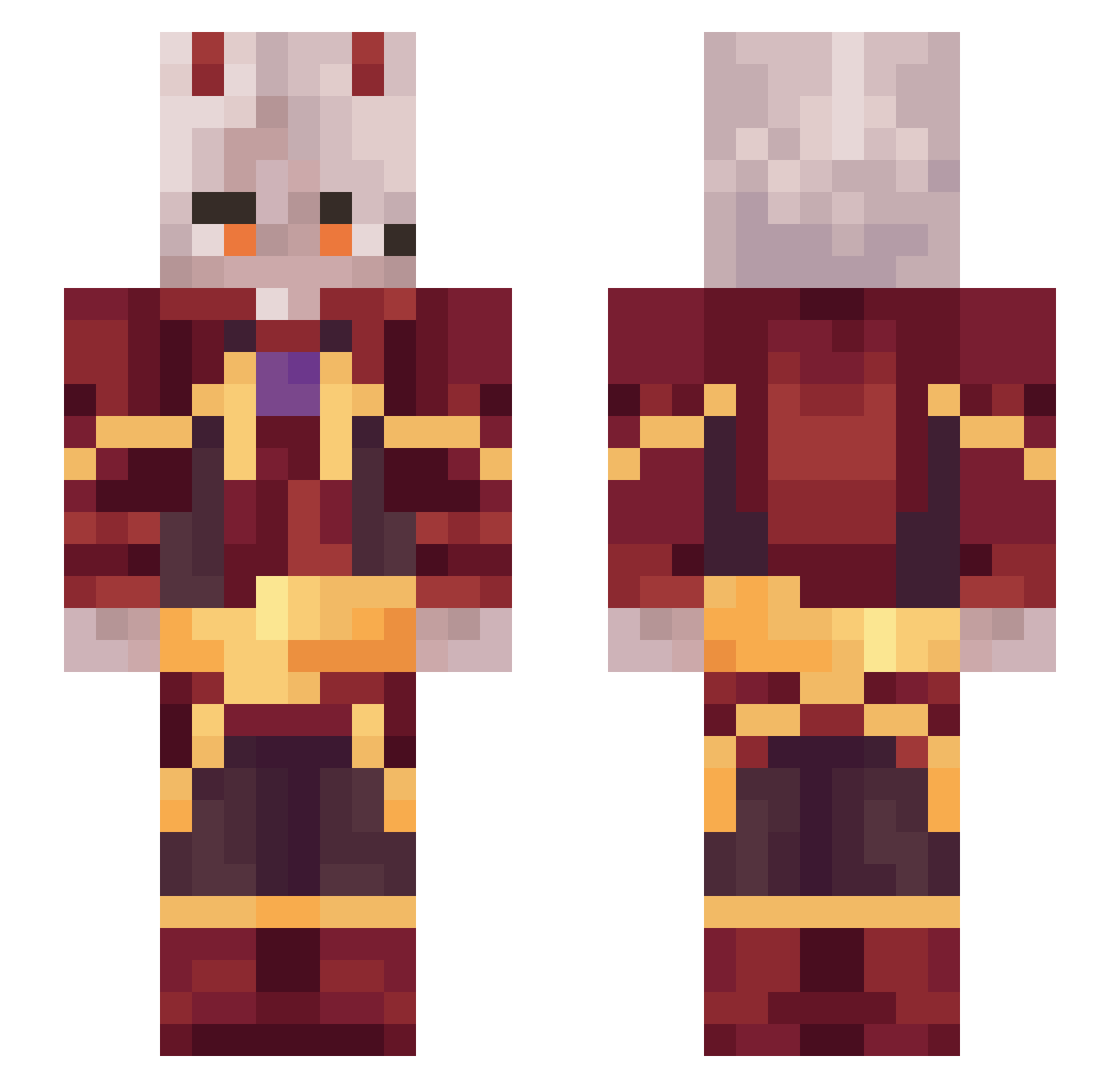 EpicGavinator16 Minecraft skin, front and back view