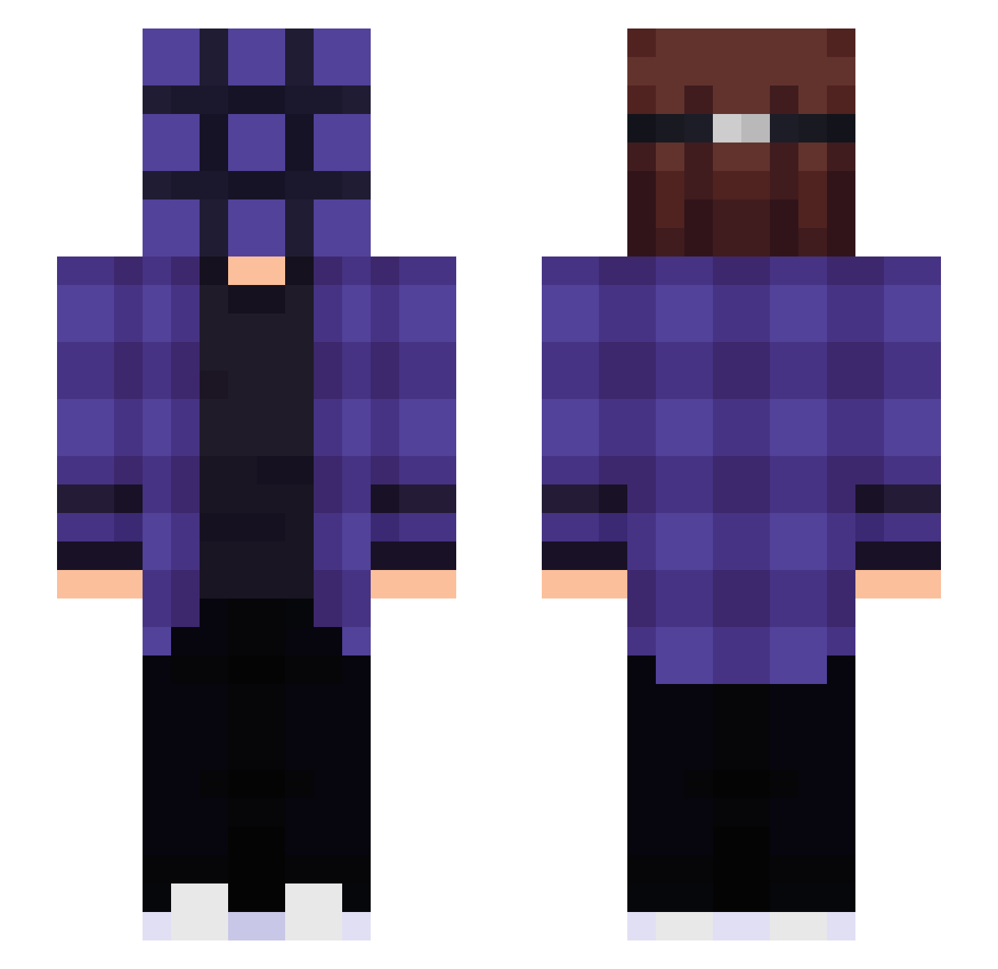 airrook3529 Minecraft skin, front and back view