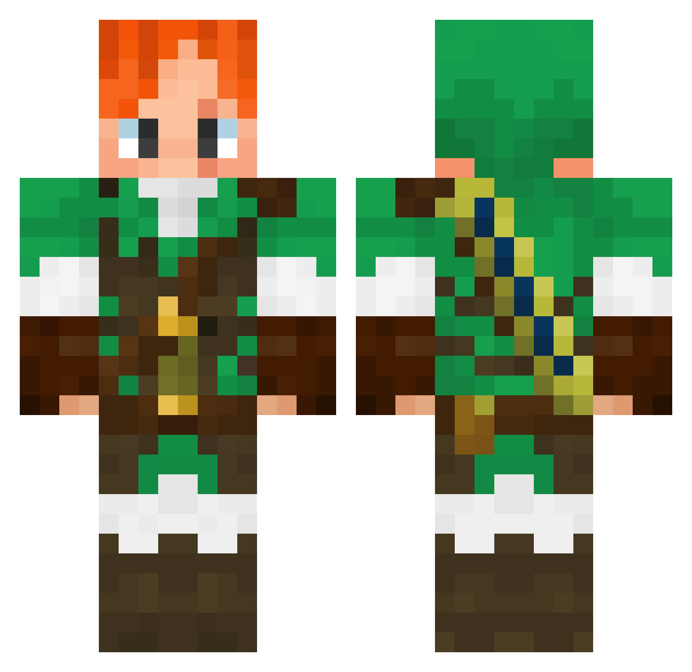GuardiostheGreat Minecraft skin, front and back view