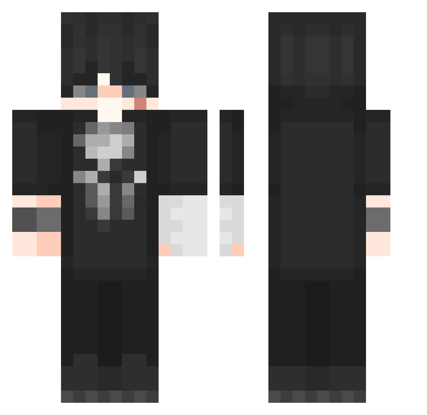 RubenTim Minecraft skin, front and back view