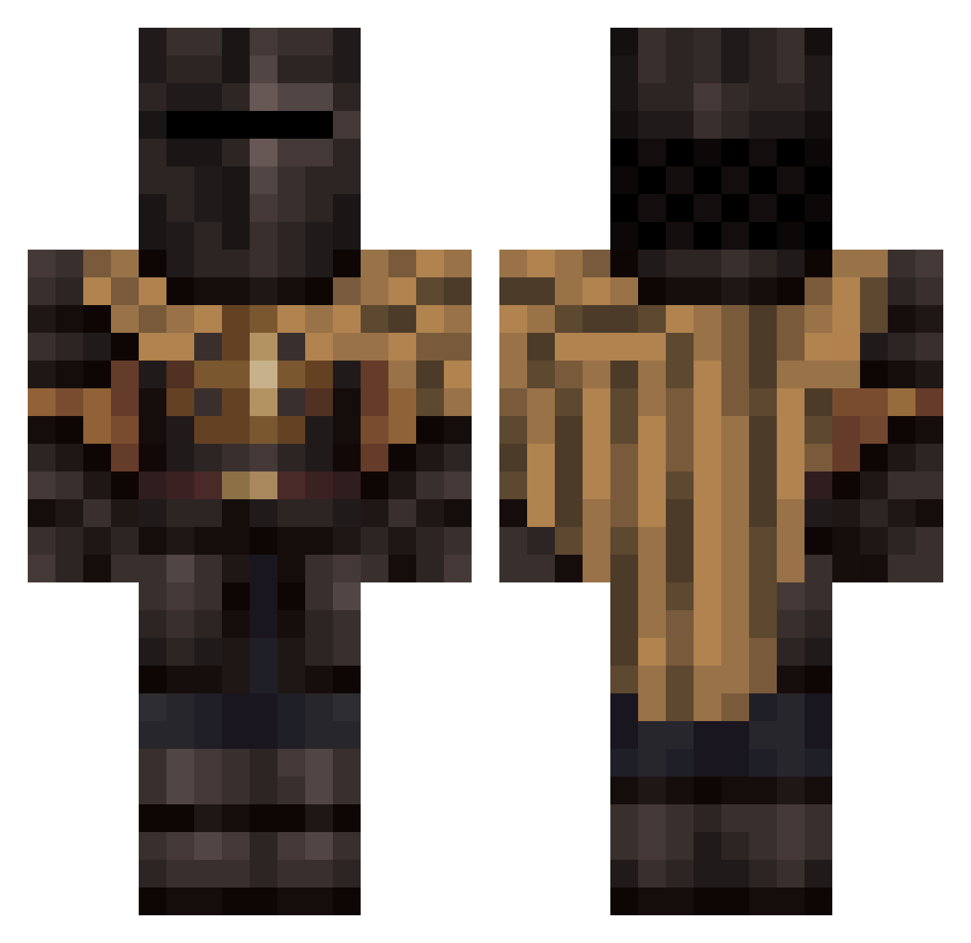 Wojciech_RDM Minecraft skin, front and back view