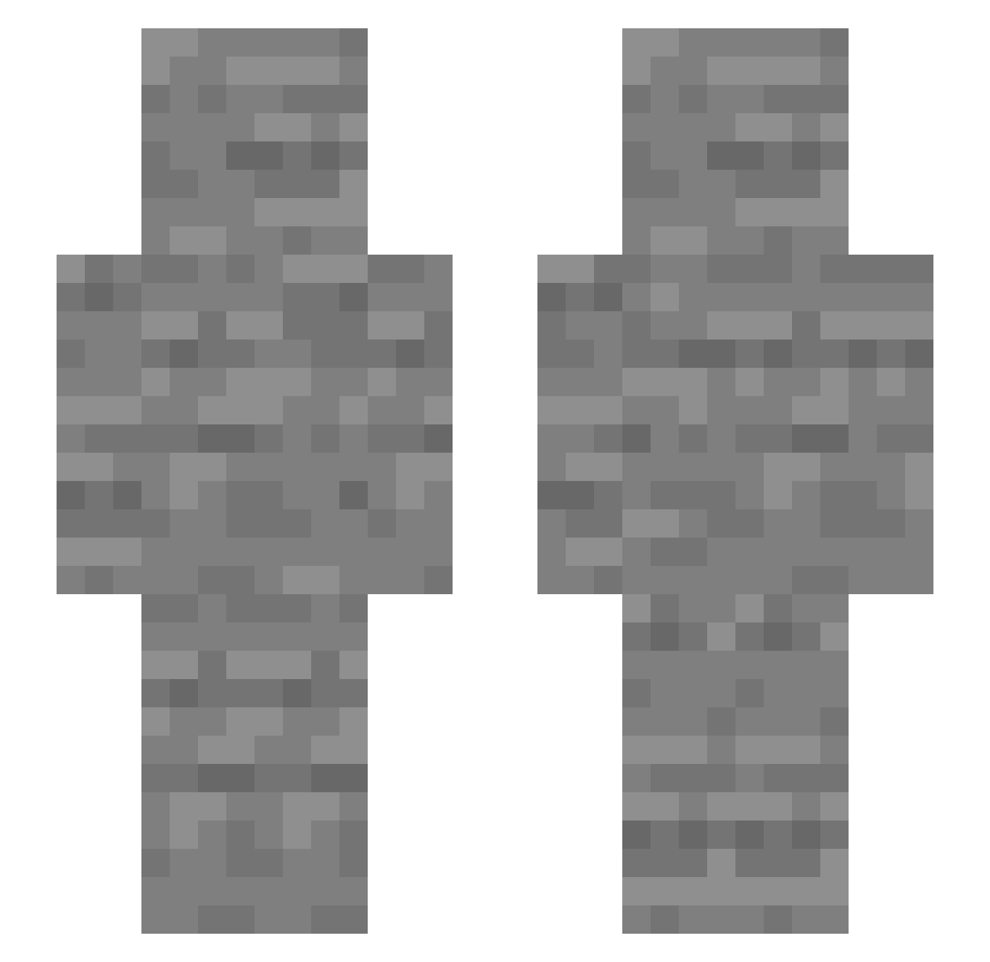 Lapact Minecraft skin, front and back view