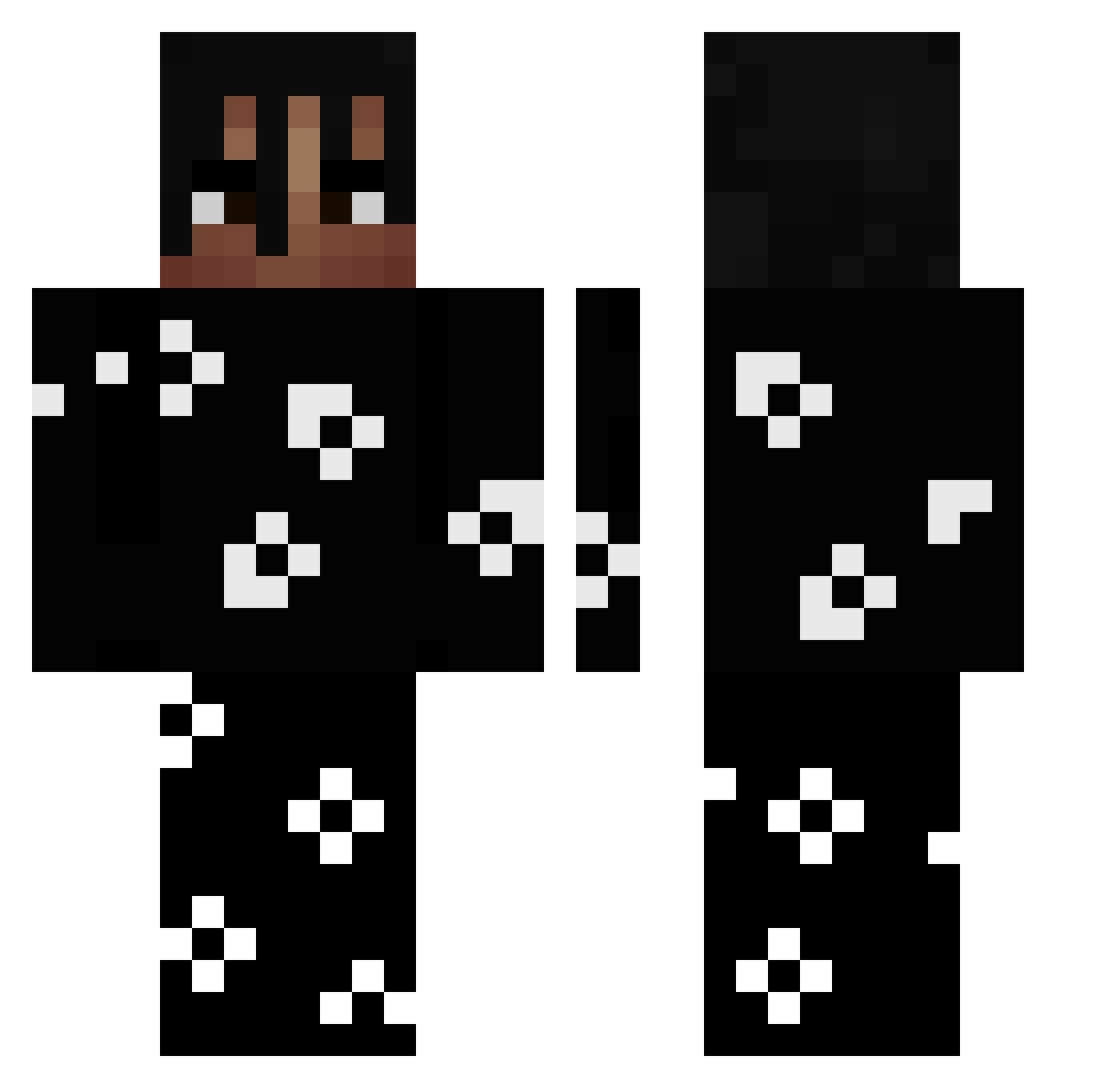 marselllo Minecraft skin, front and back view