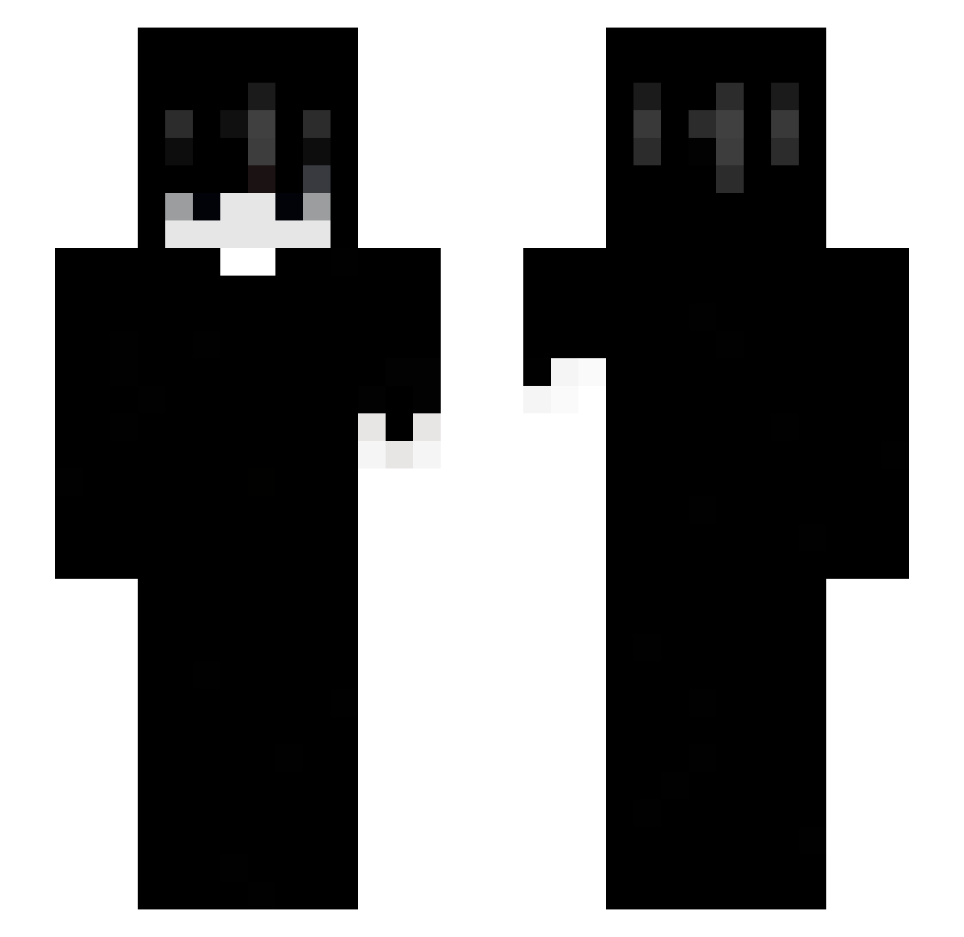 spleeeh Minecraft skin, front and back view