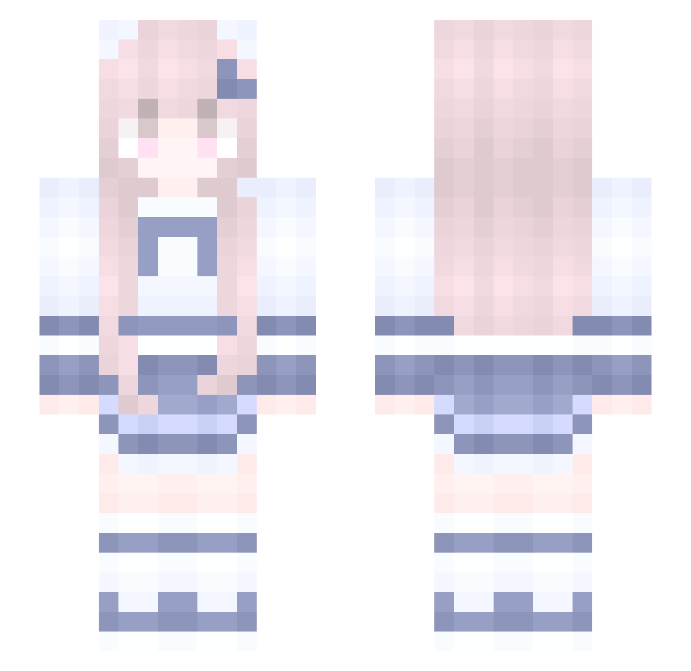 sss123123 Minecraft skin, front and back view