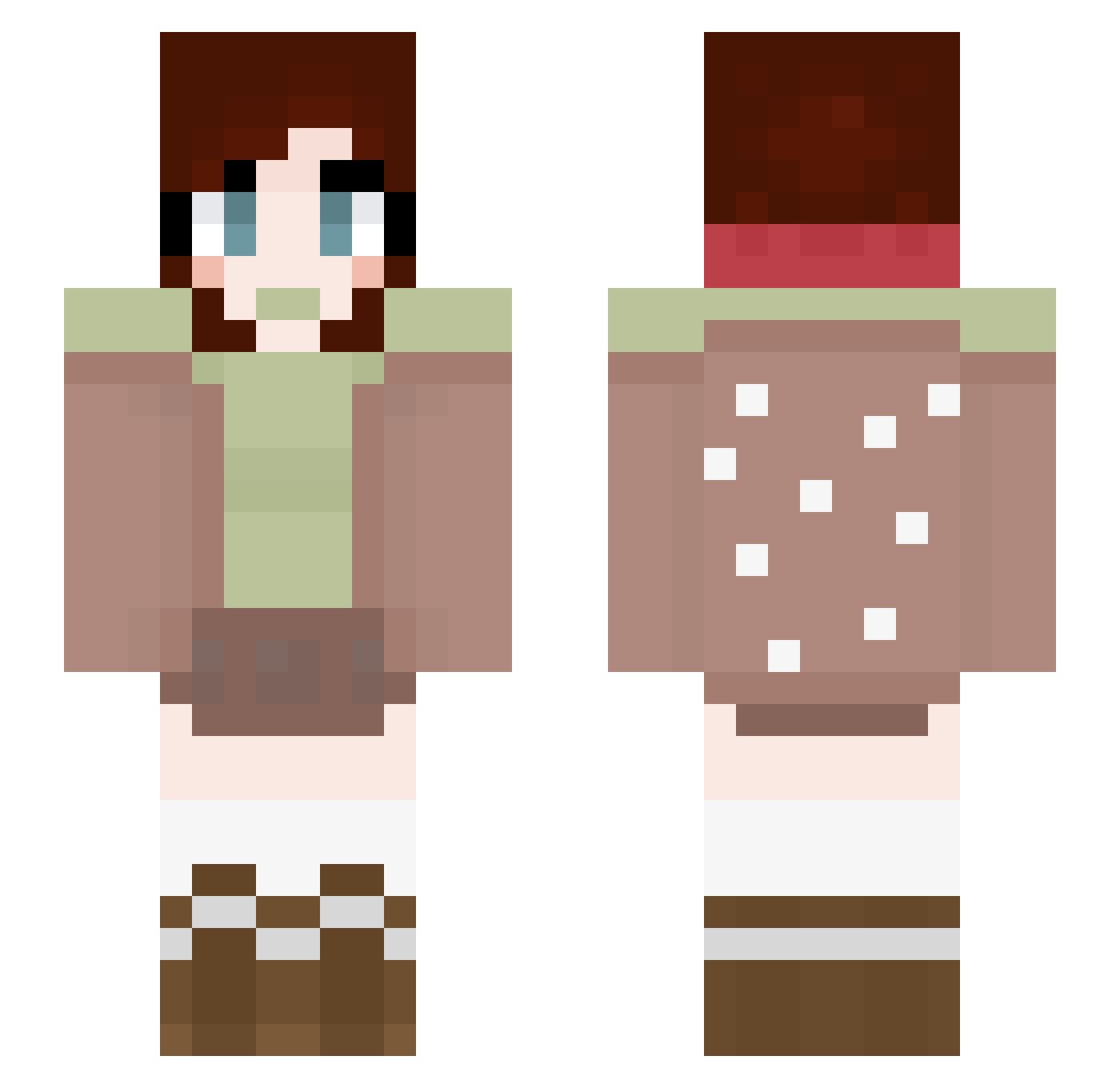 Dawns_melody Minecraft skin, front and back view