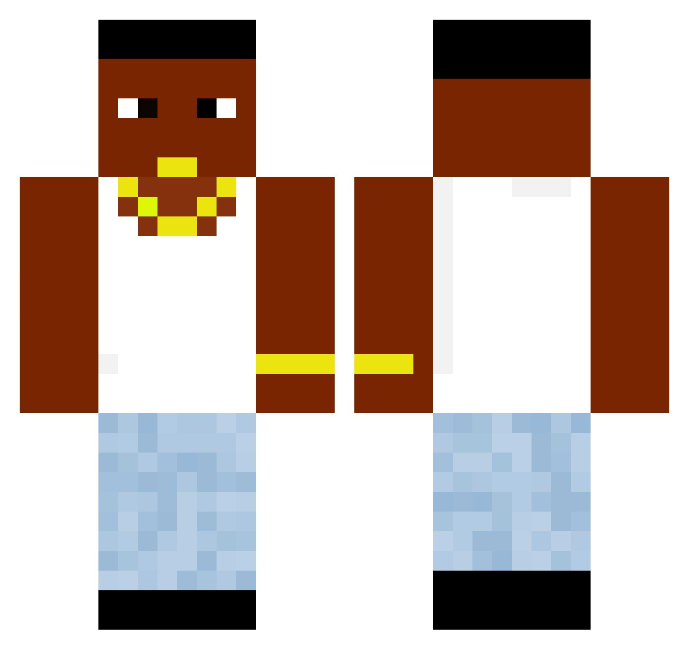 FNC1289 Minecraft skin, front and back view