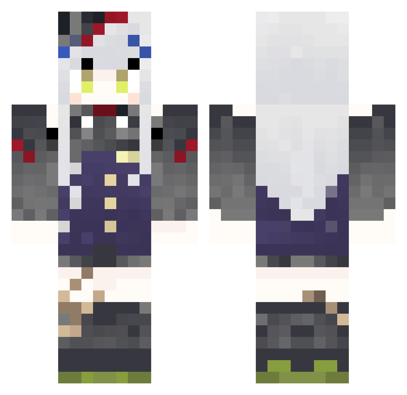 Anhuy301 Minecraft skin, front and back view