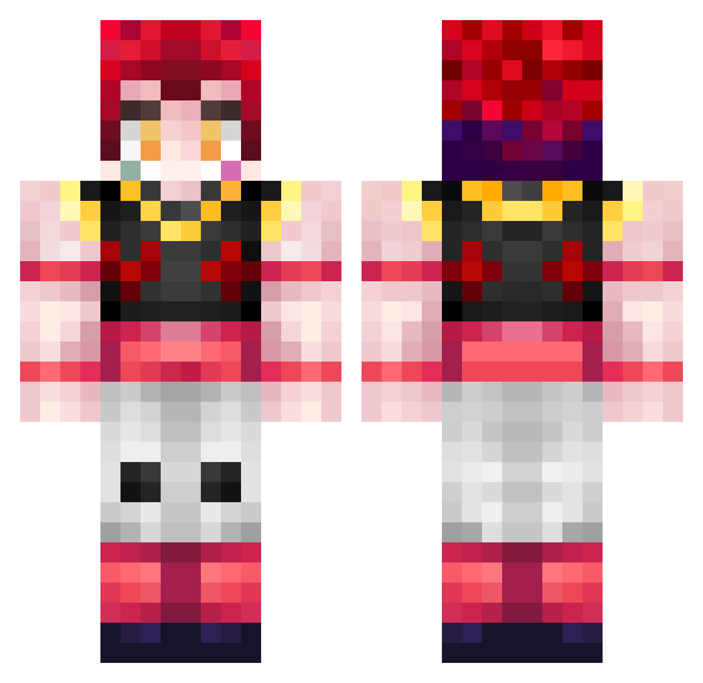 InGameNick Minecraft skin, front and back view