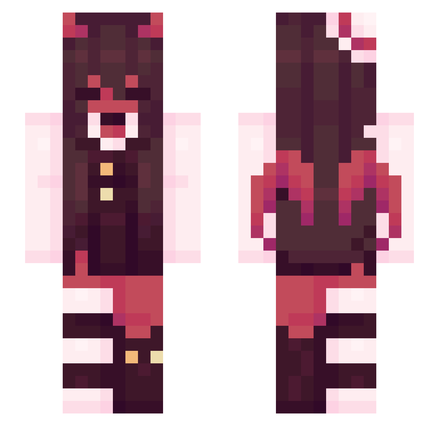 eworwerwe Minecraft skin, front and back view