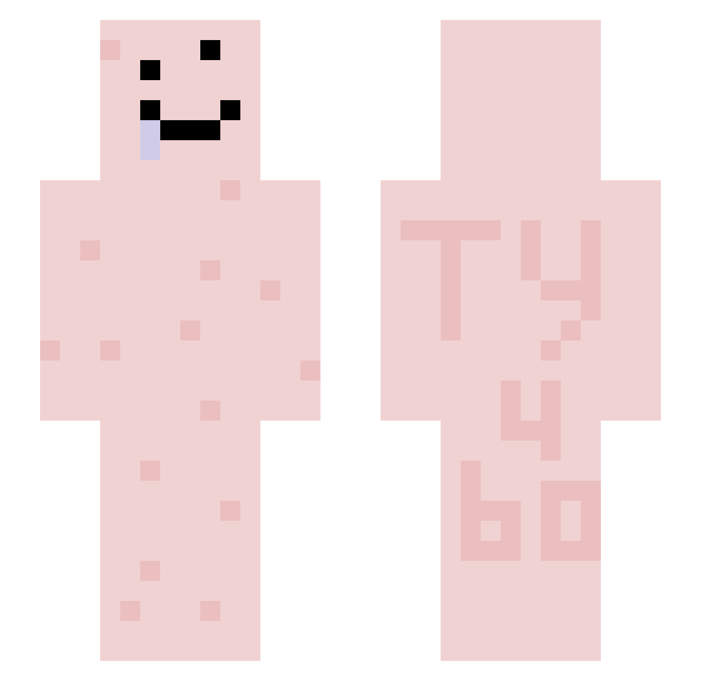 giorgilovesisla Minecraft skin, front and back view