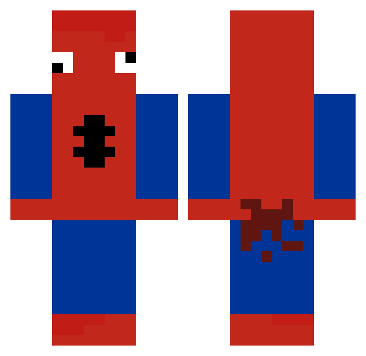 Puppet_Gamer66 Minecraft skin, front and back view
