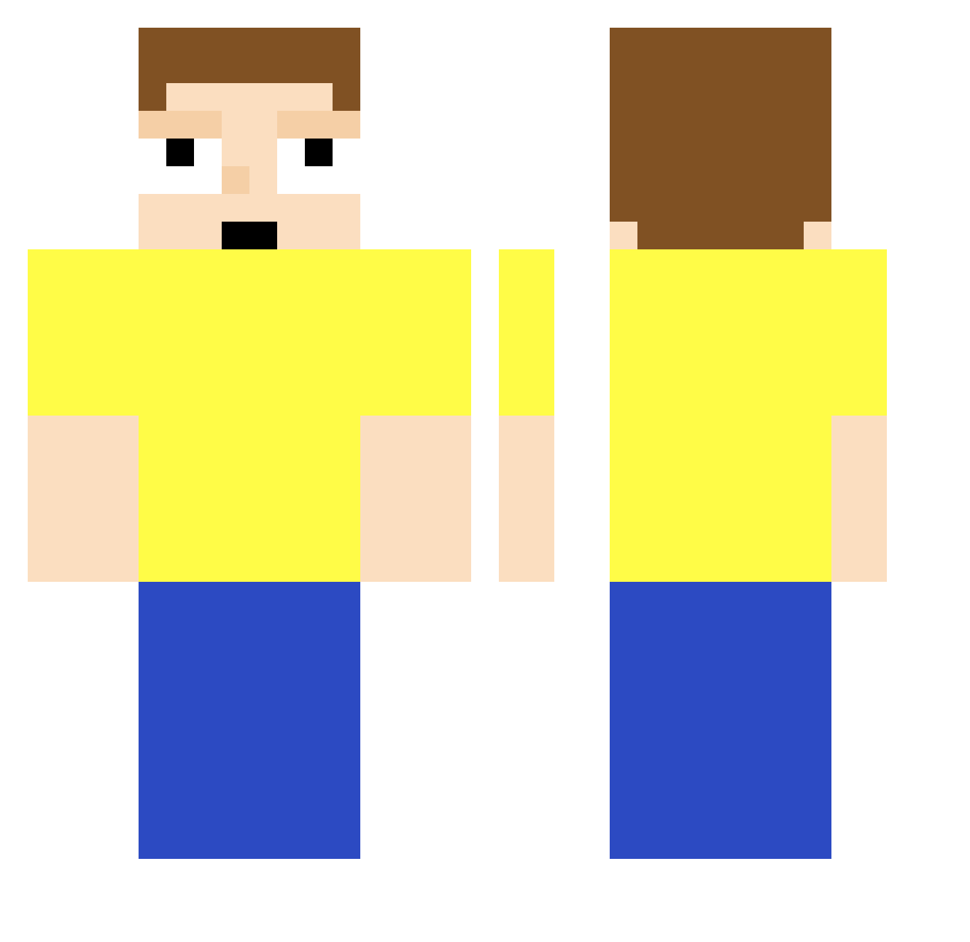 etteeee Minecraft skin, front and back view