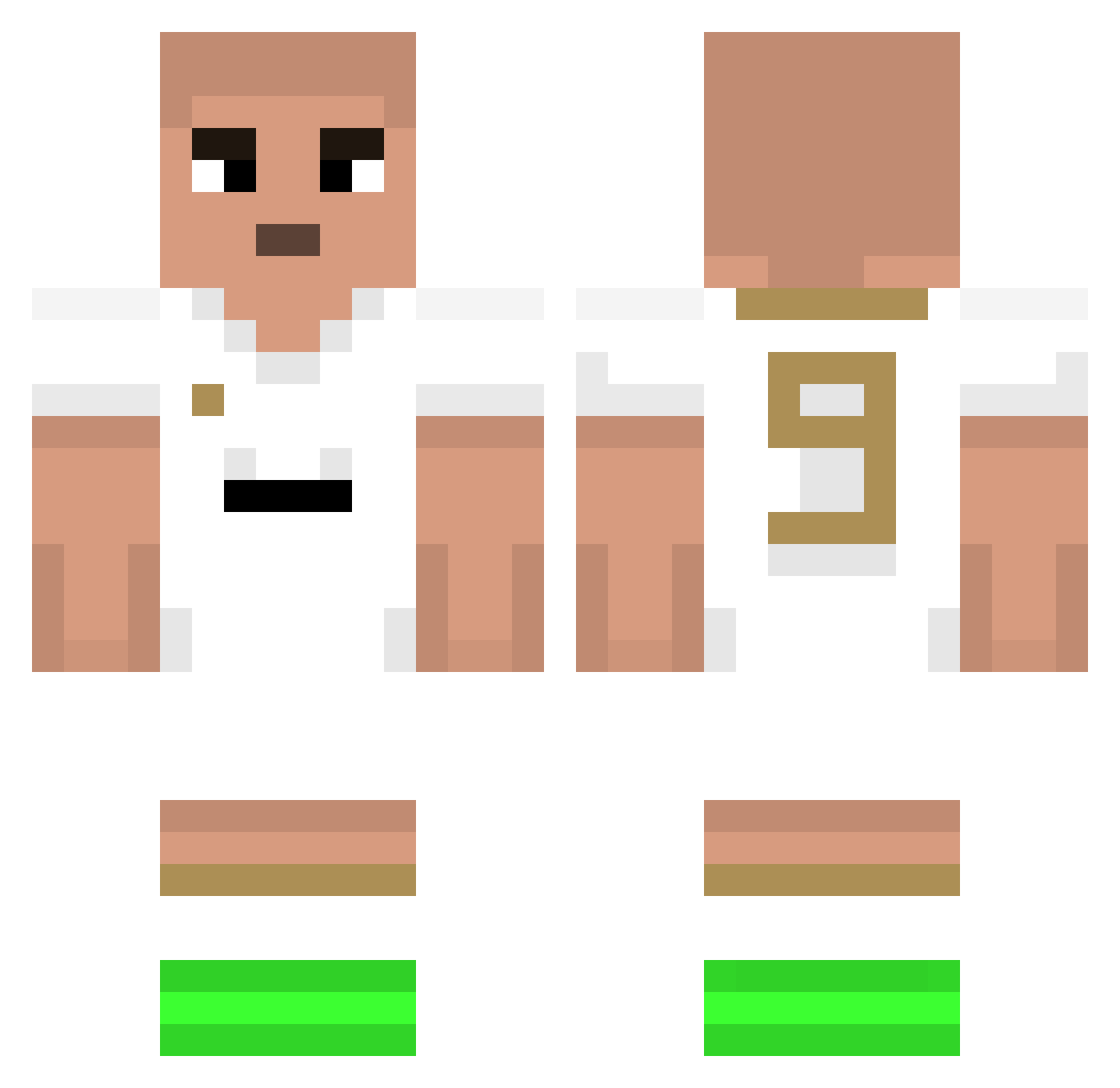 LE__RISQUE Minecraft skin, front and back view