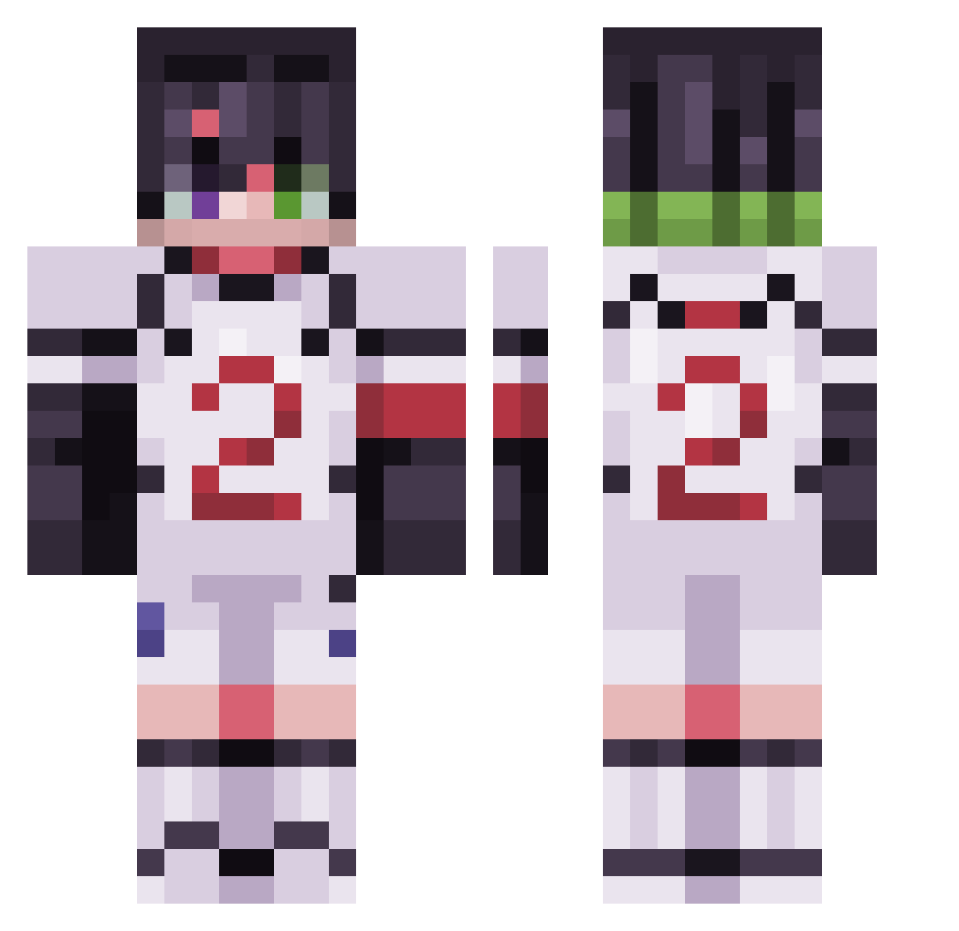 iNEW_zz Minecraft skin, front and back view