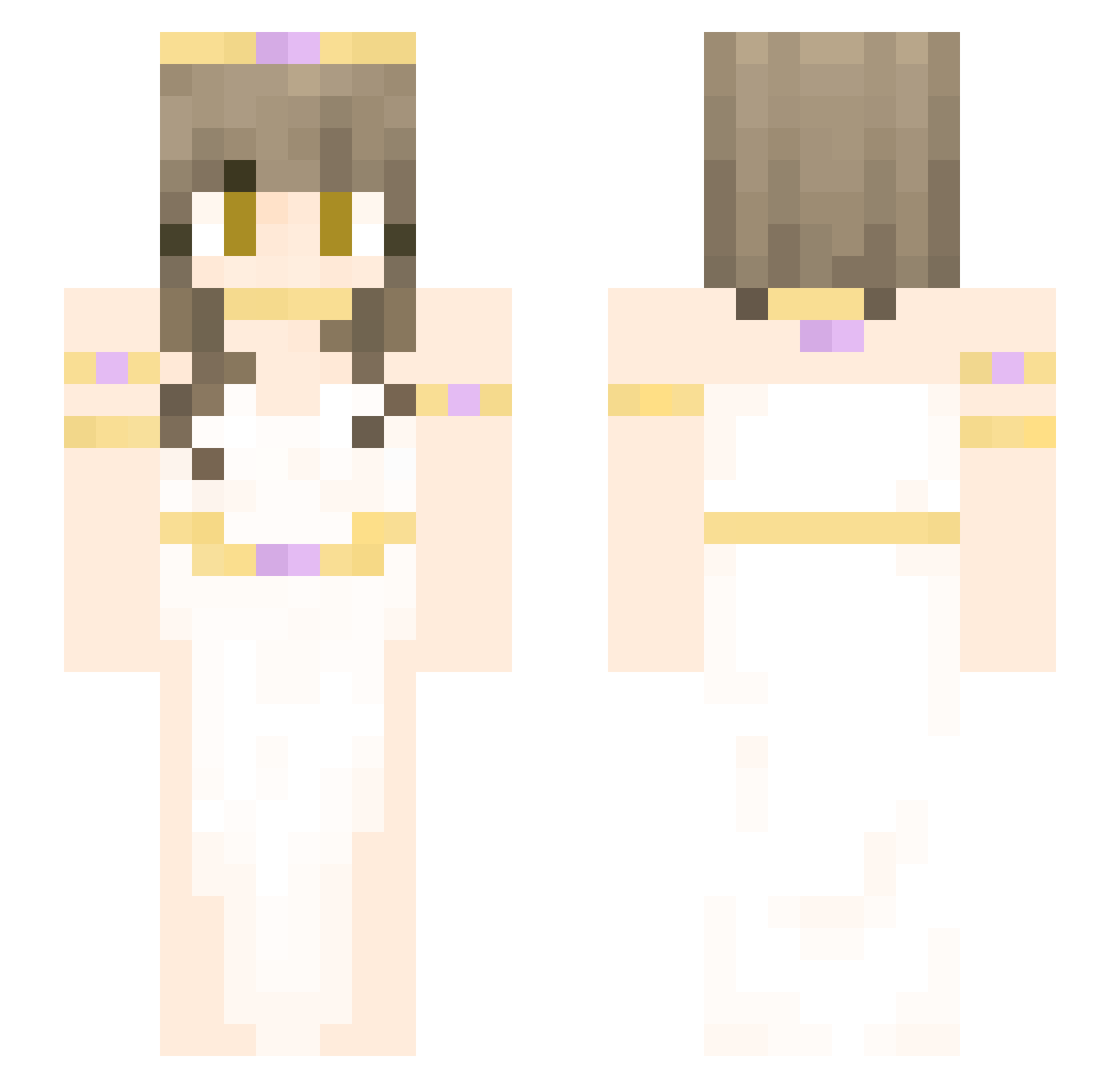 Grargbaalcthune Minecraft skin, front and back view