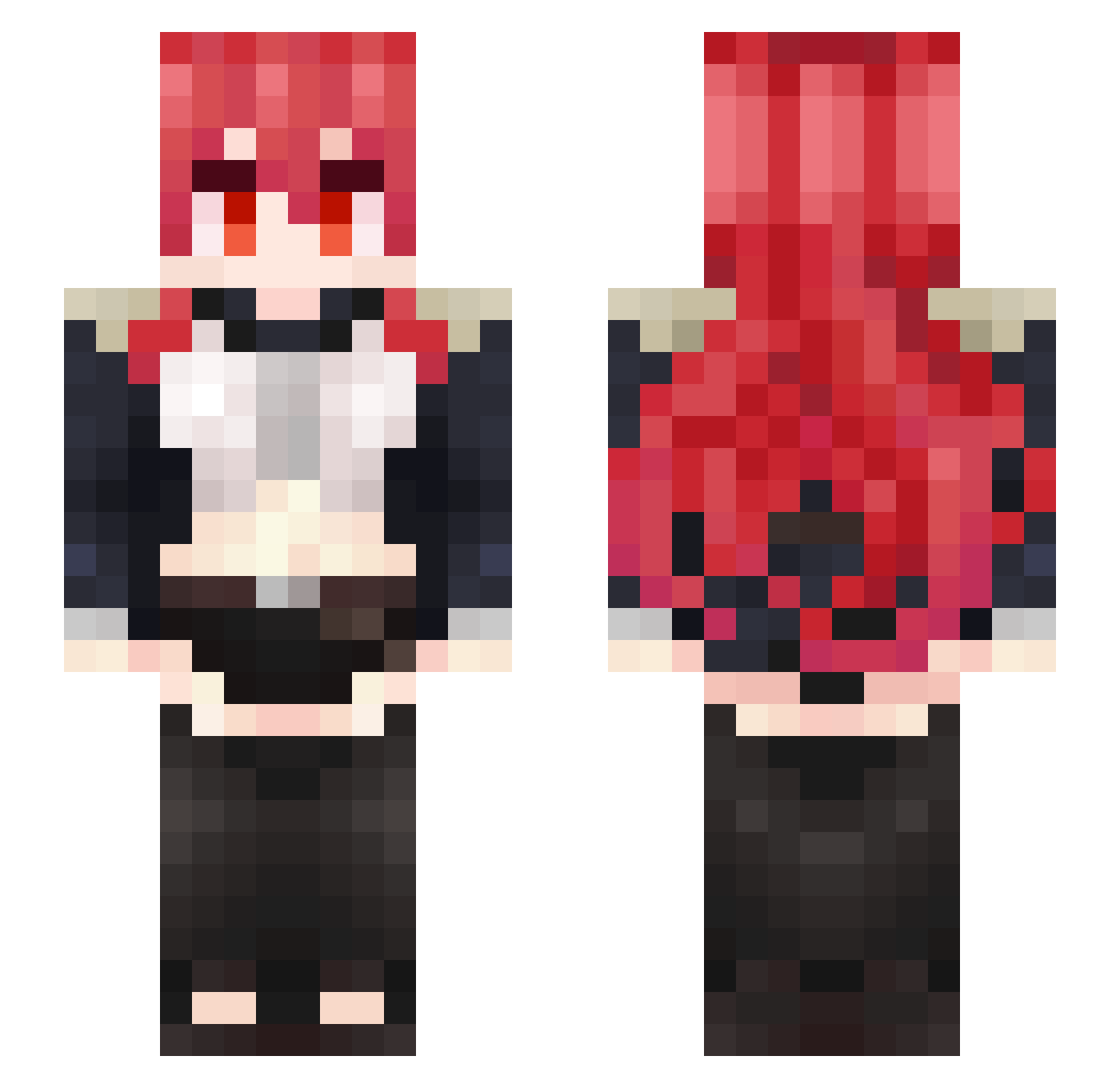 SirBeetrice Minecraft skin, front and back view