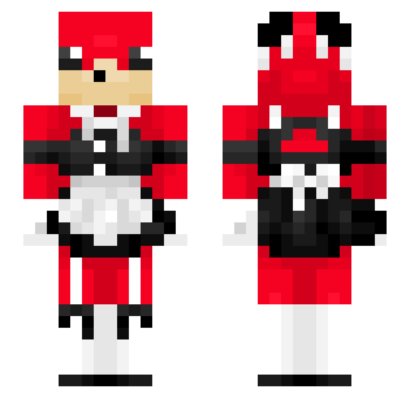ChamChimayo0214 Minecraft skin, front and back view
