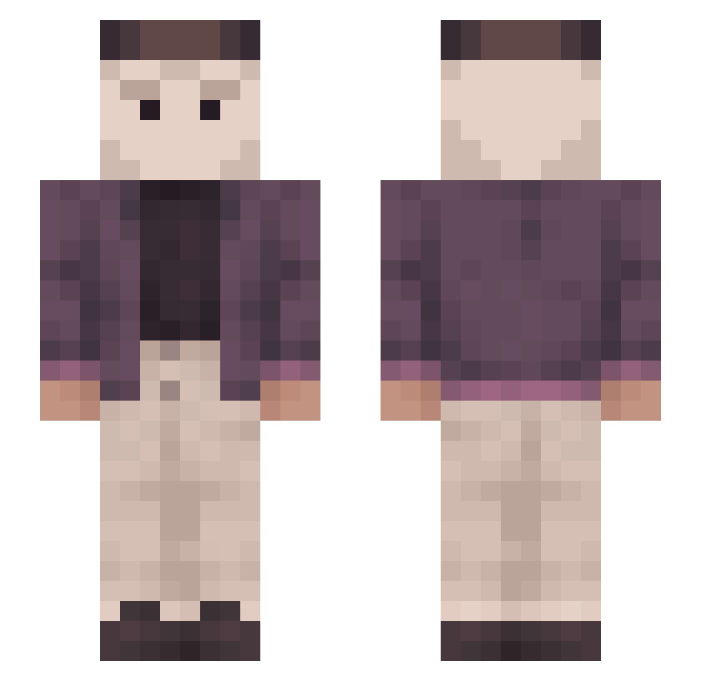 swag_meal Minecraft skin, front and back view