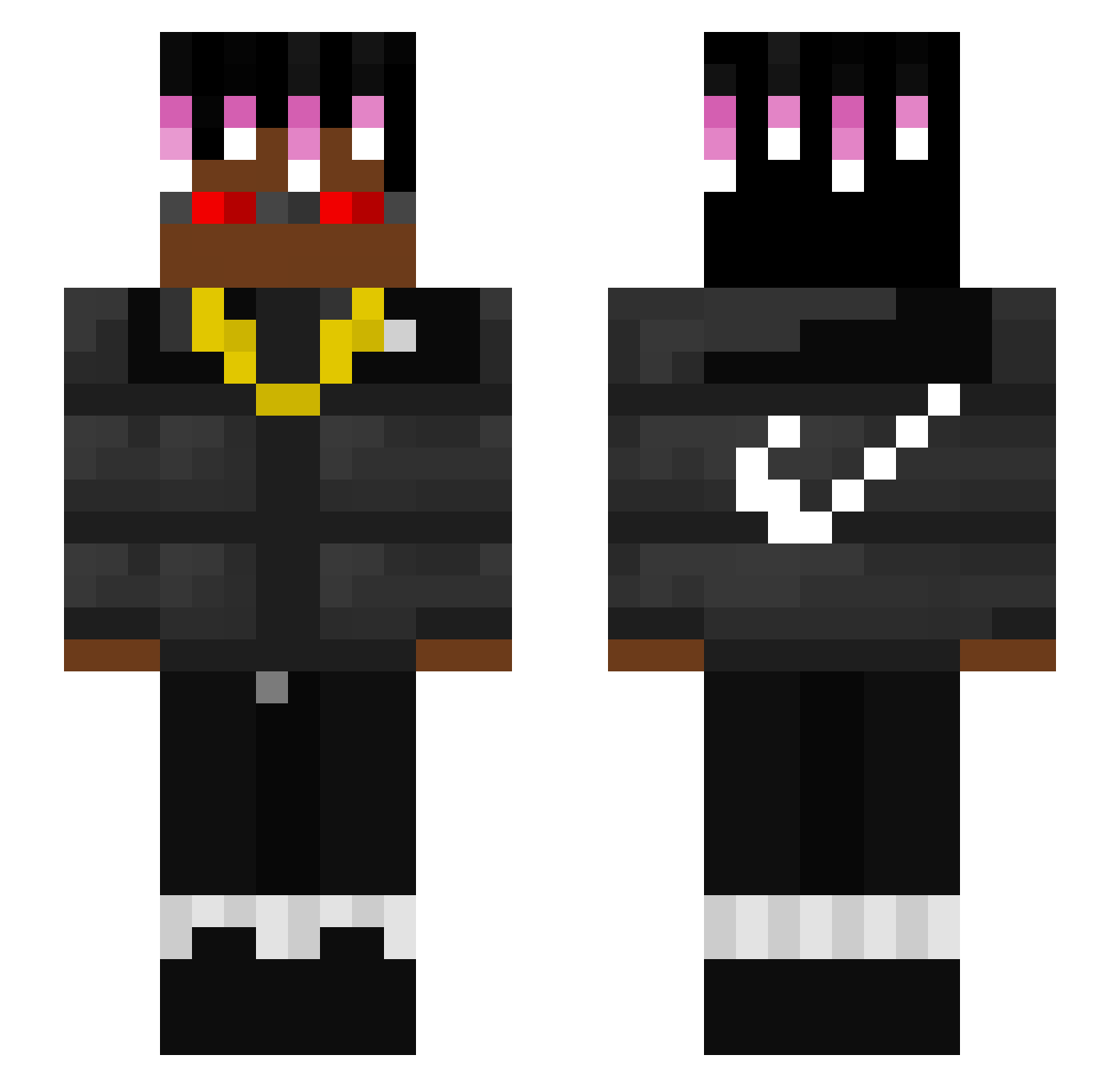 diordiscounting Minecraft skin, front and back view