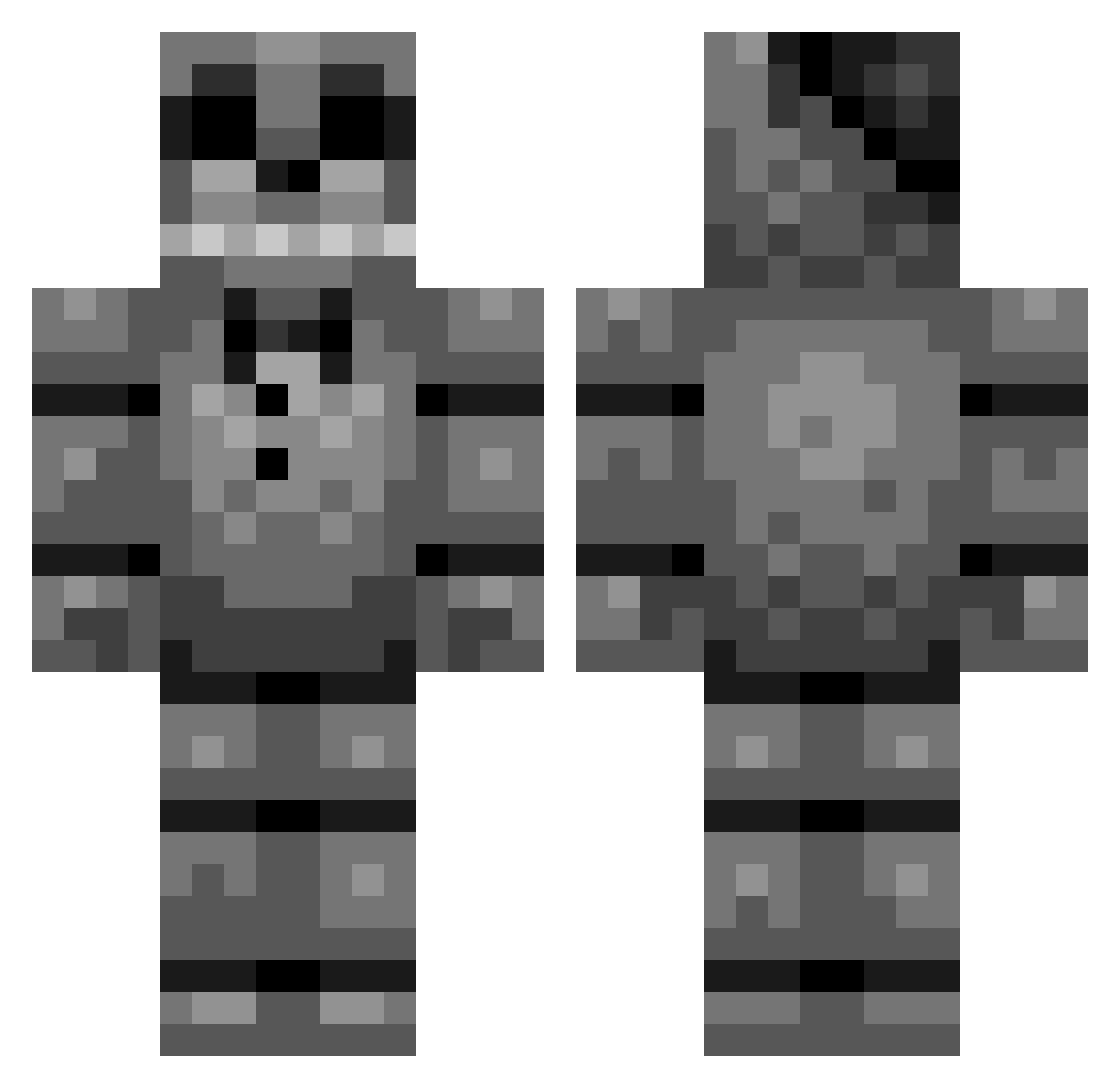 BRX_ONE Minecraft skin, front and back view