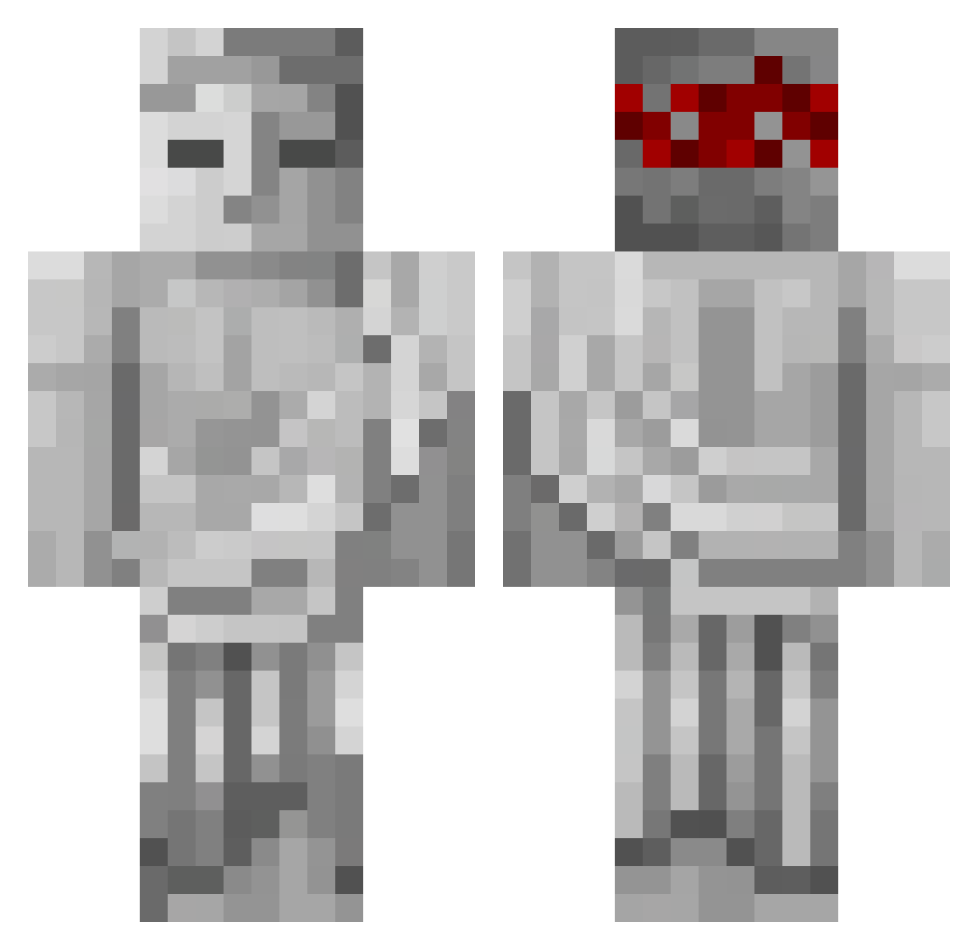 MinerMy Minecraft skin, front and back view