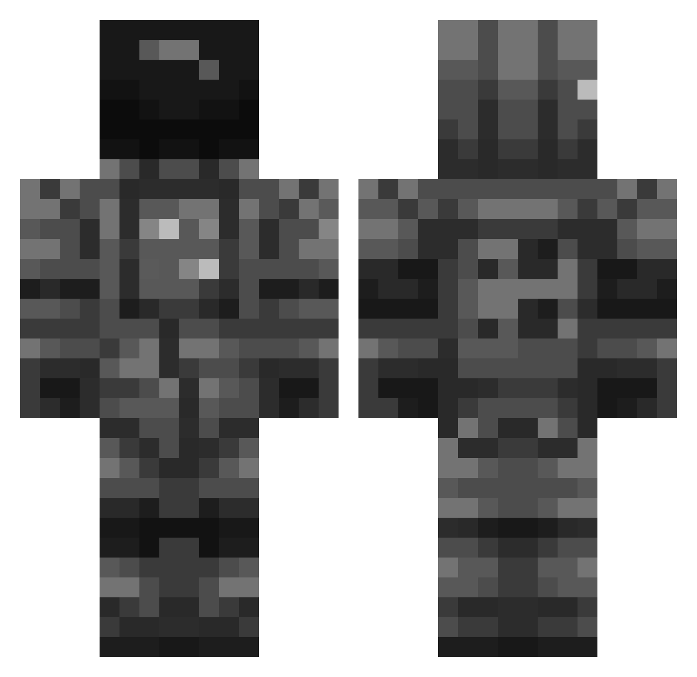 CerryGuys Minecraft skin, front and back view