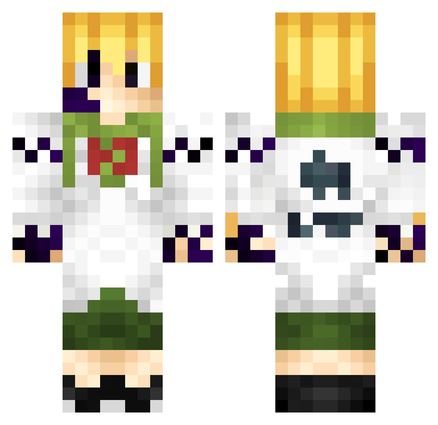 Topete_Games Minecraft skin, front and back view