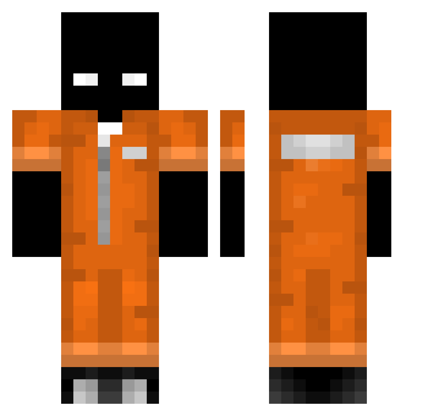 AP_stream99 Minecraft skin, front and back view