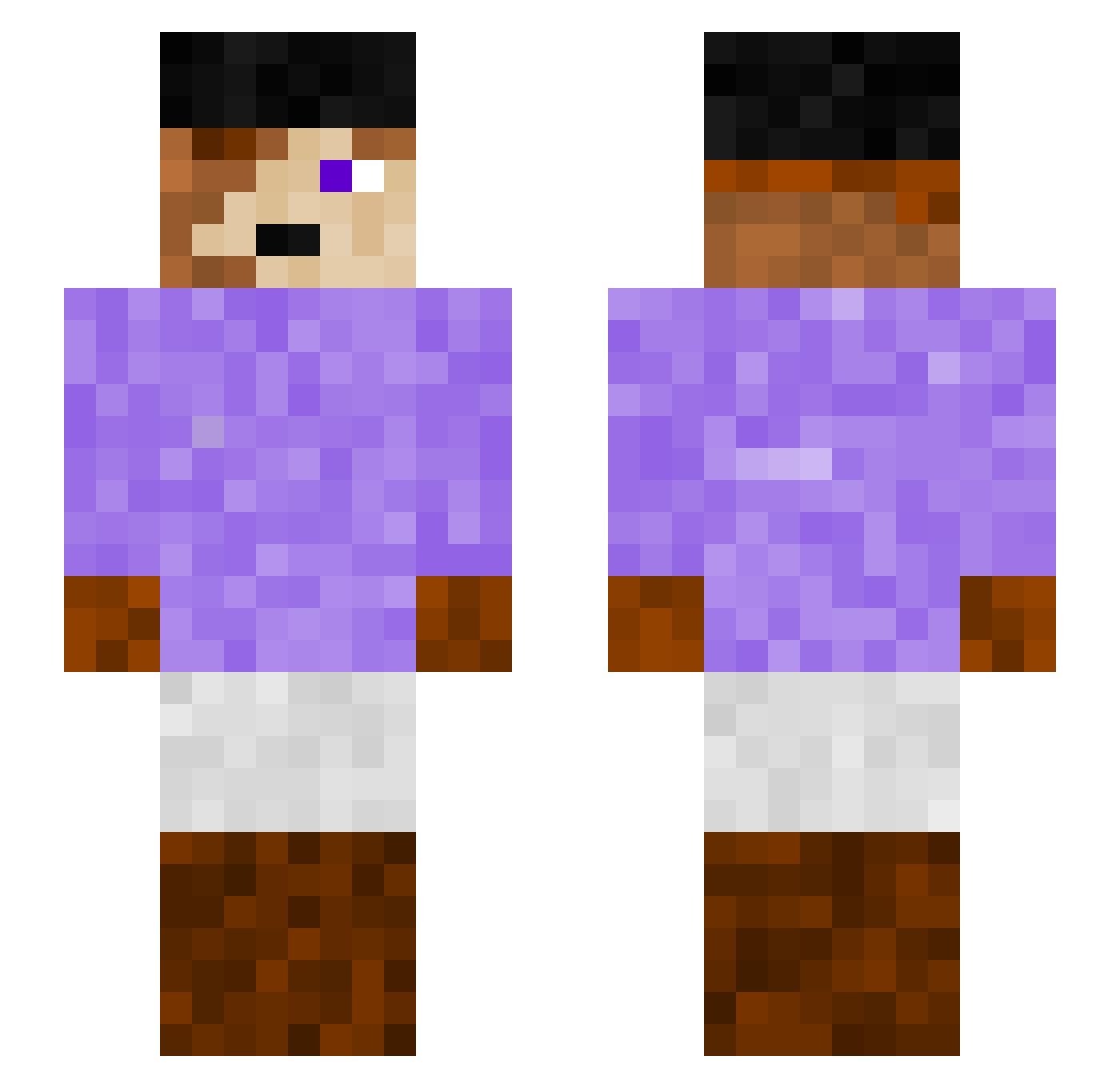 GabrielCamposh Minecraft skin, front and back view
