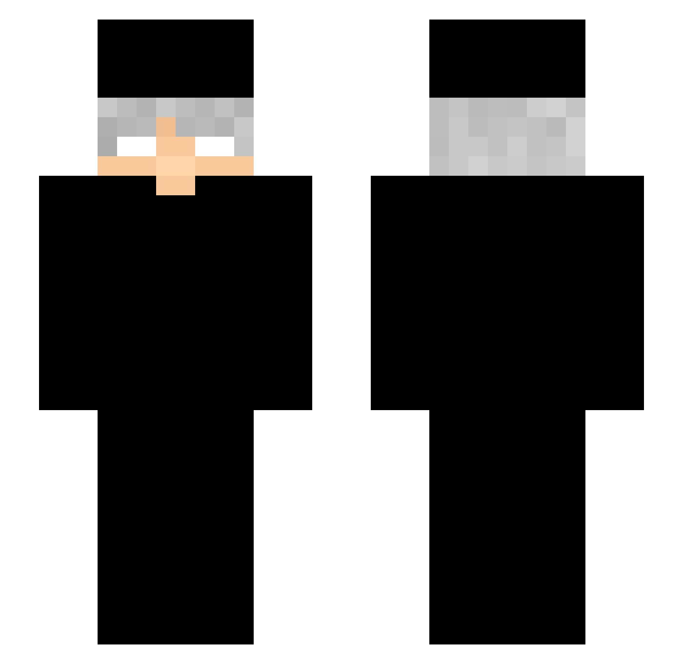 SmileySauced Minecraft skin, front and back view