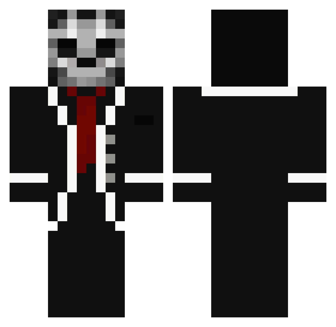 DiegoGR06 Minecraft skin, front and back view