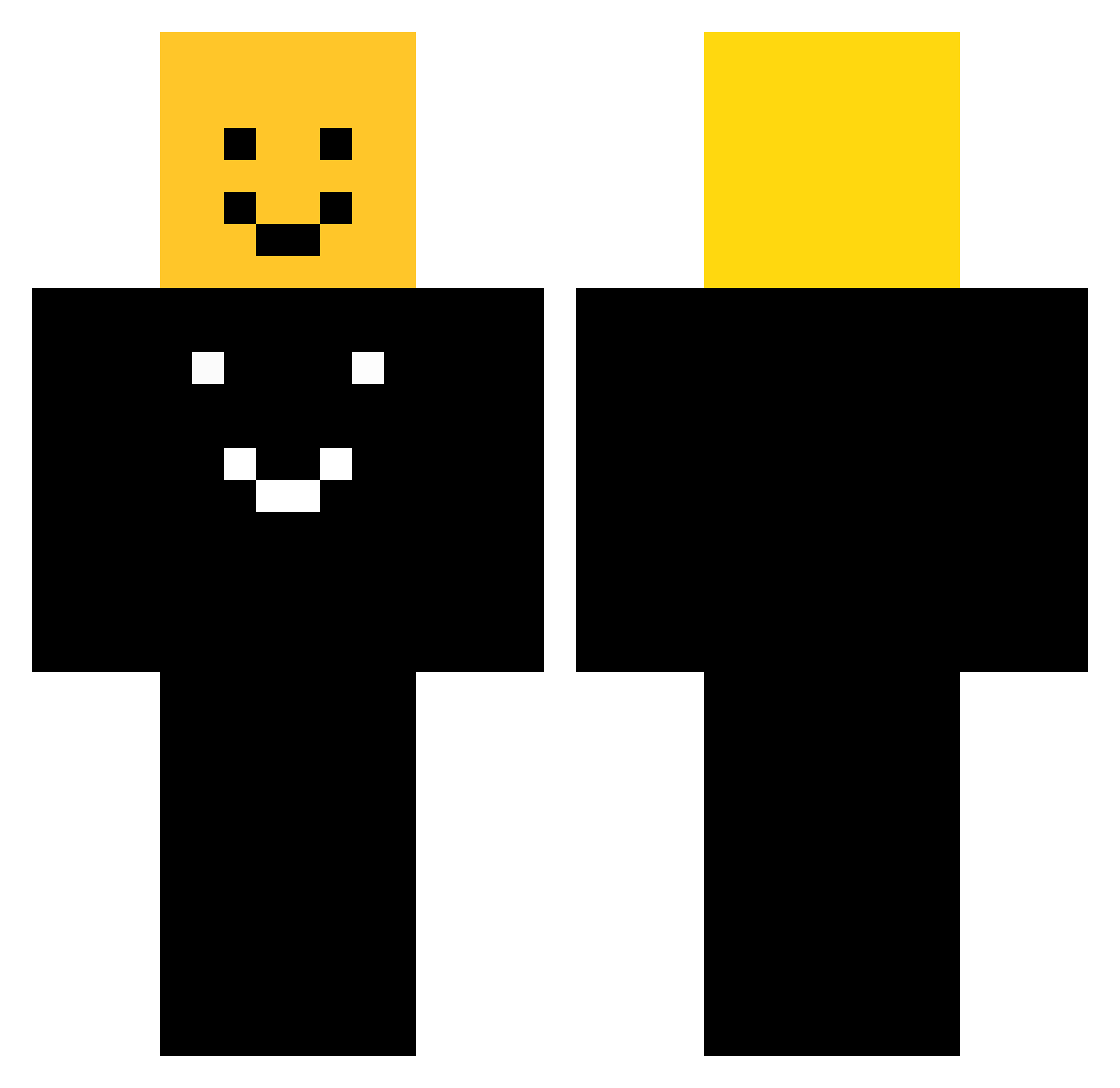 1333481 Minecraft skin, front and back view
