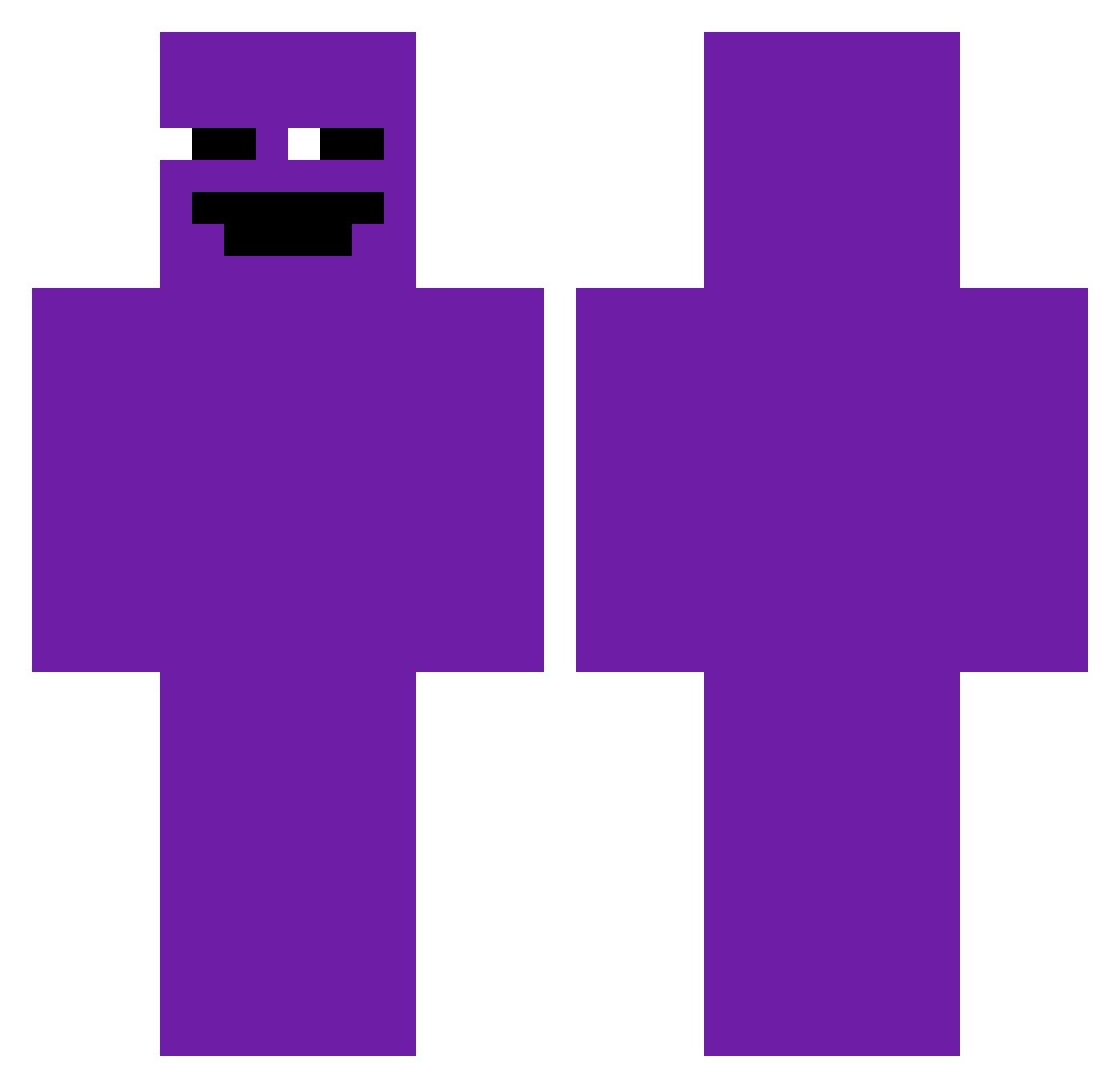 sramdokibelka Minecraft skin, front and back view
