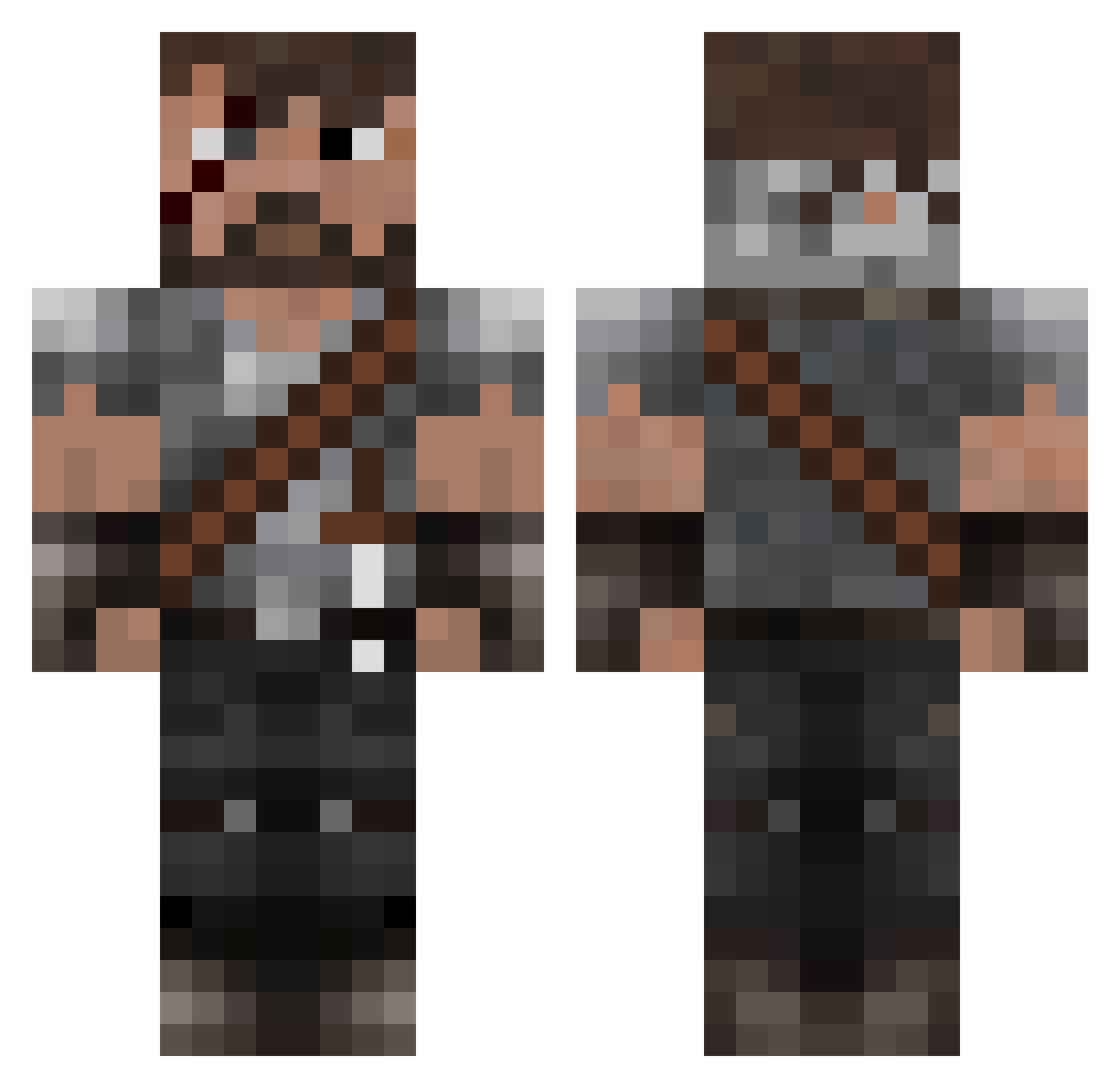 MrEspper Minecraft skin, front and back view