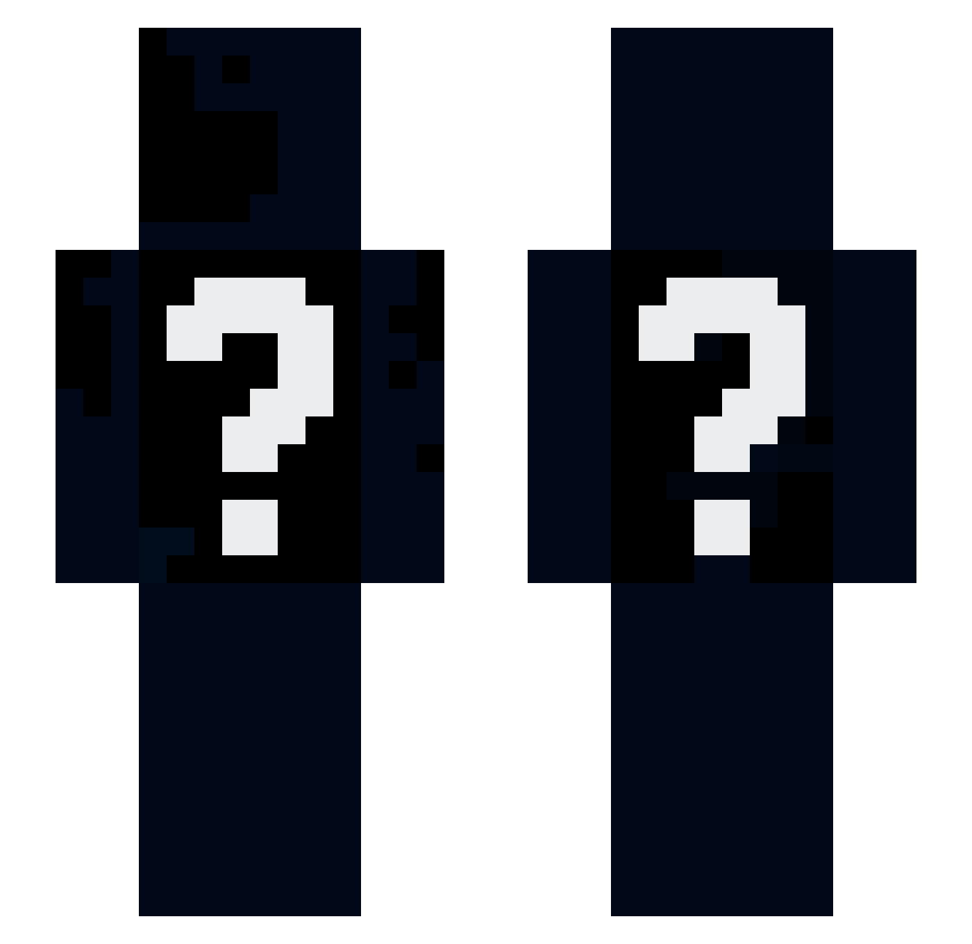 RandomNickk Minecraft skin, front and back view