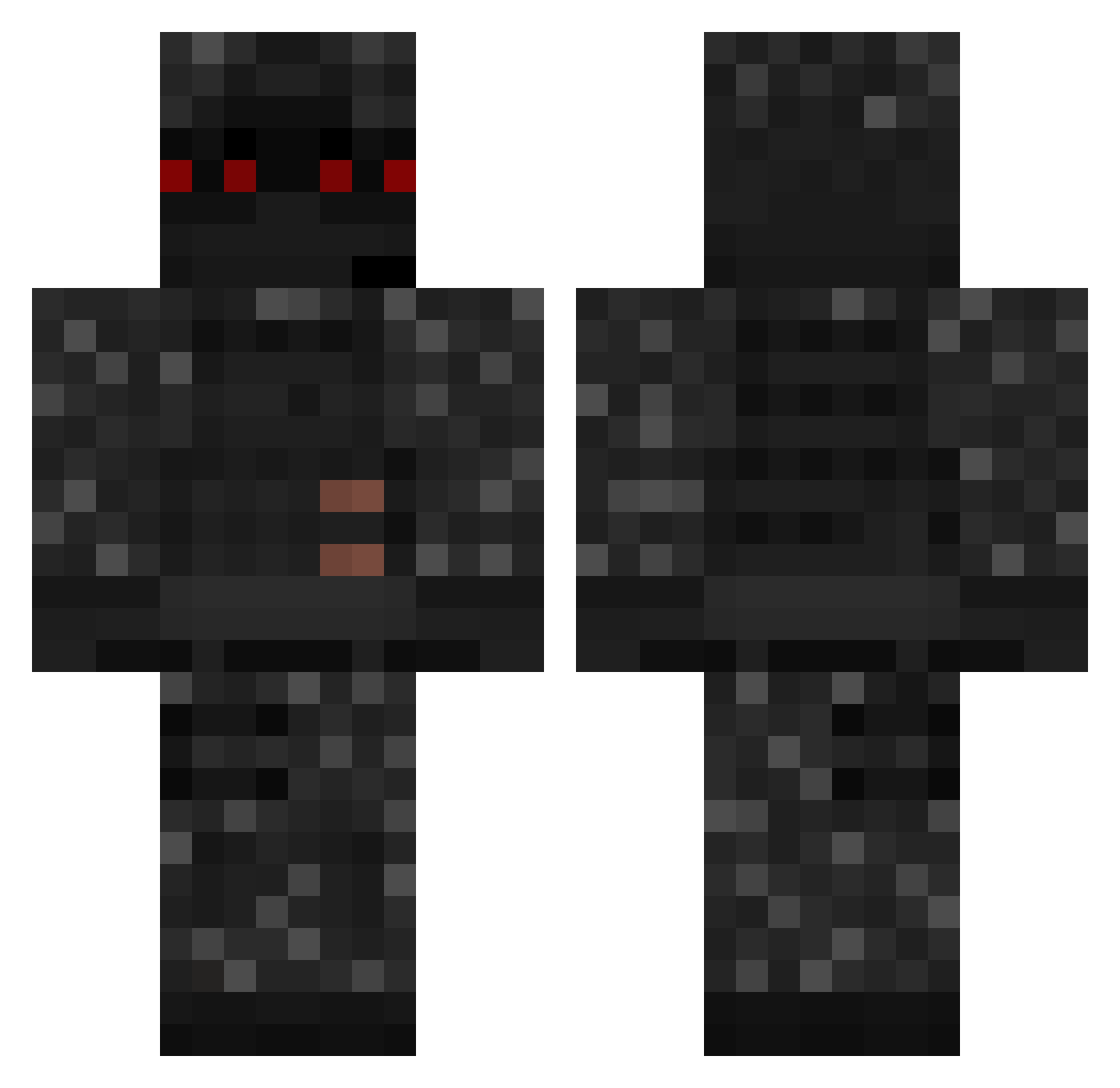 xXAseaterXx Minecraft skin, front and back view