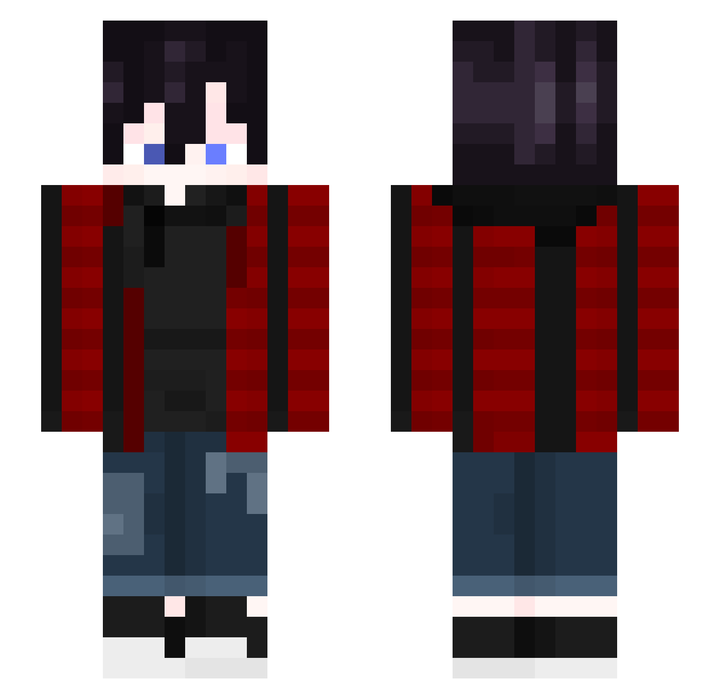 Foxyfreddy2018 Minecraft skin, front and back view