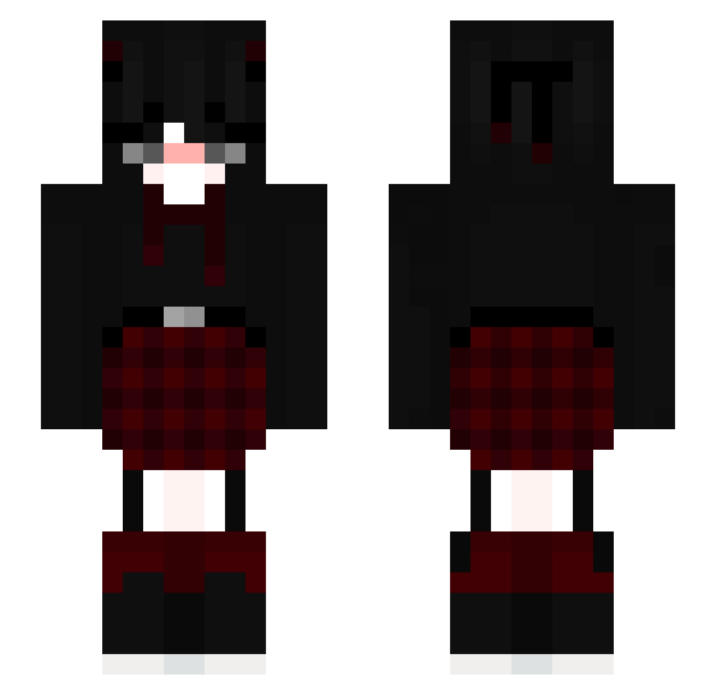 Namingpolicy Minecraft skin, front and back view
