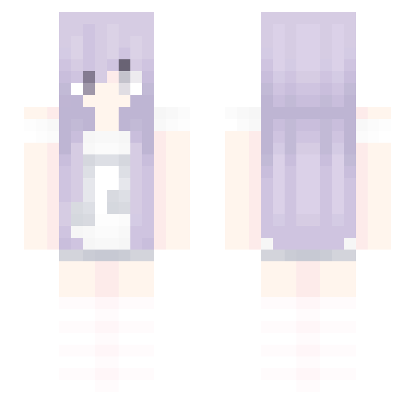 Chokersx_x Minecraft skin, front and back view