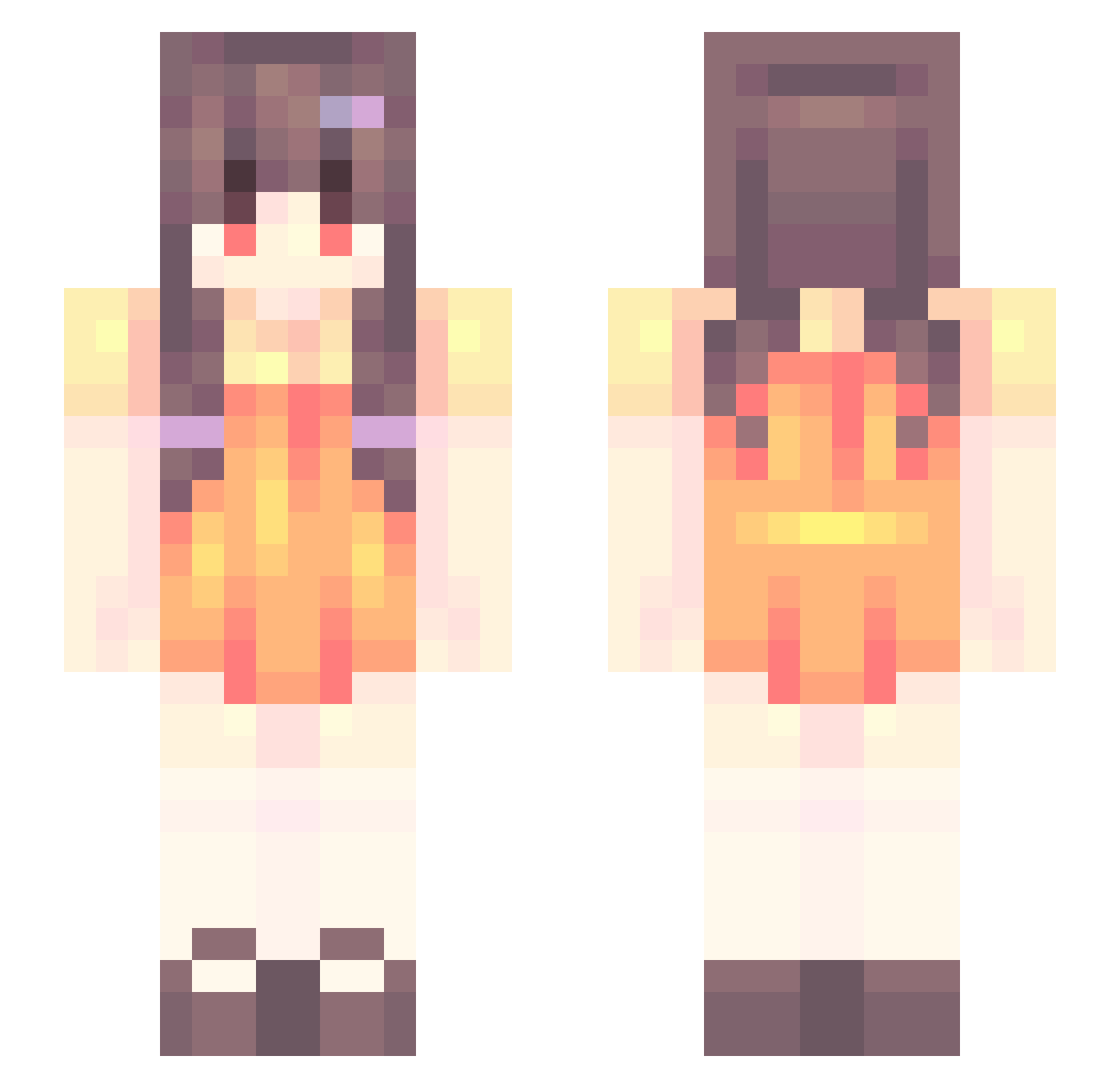 Ba_Near Minecraft skin, front and back view