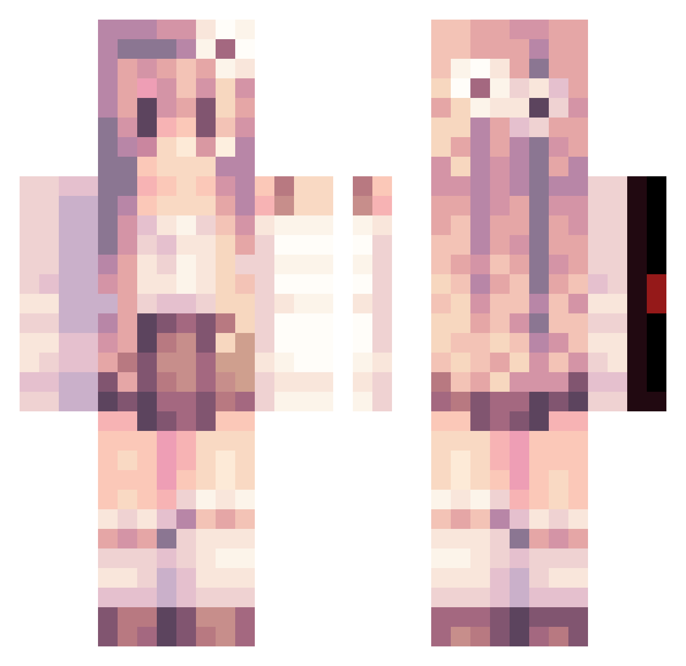 CreepsterReapstr Minecraft skin, front and back view