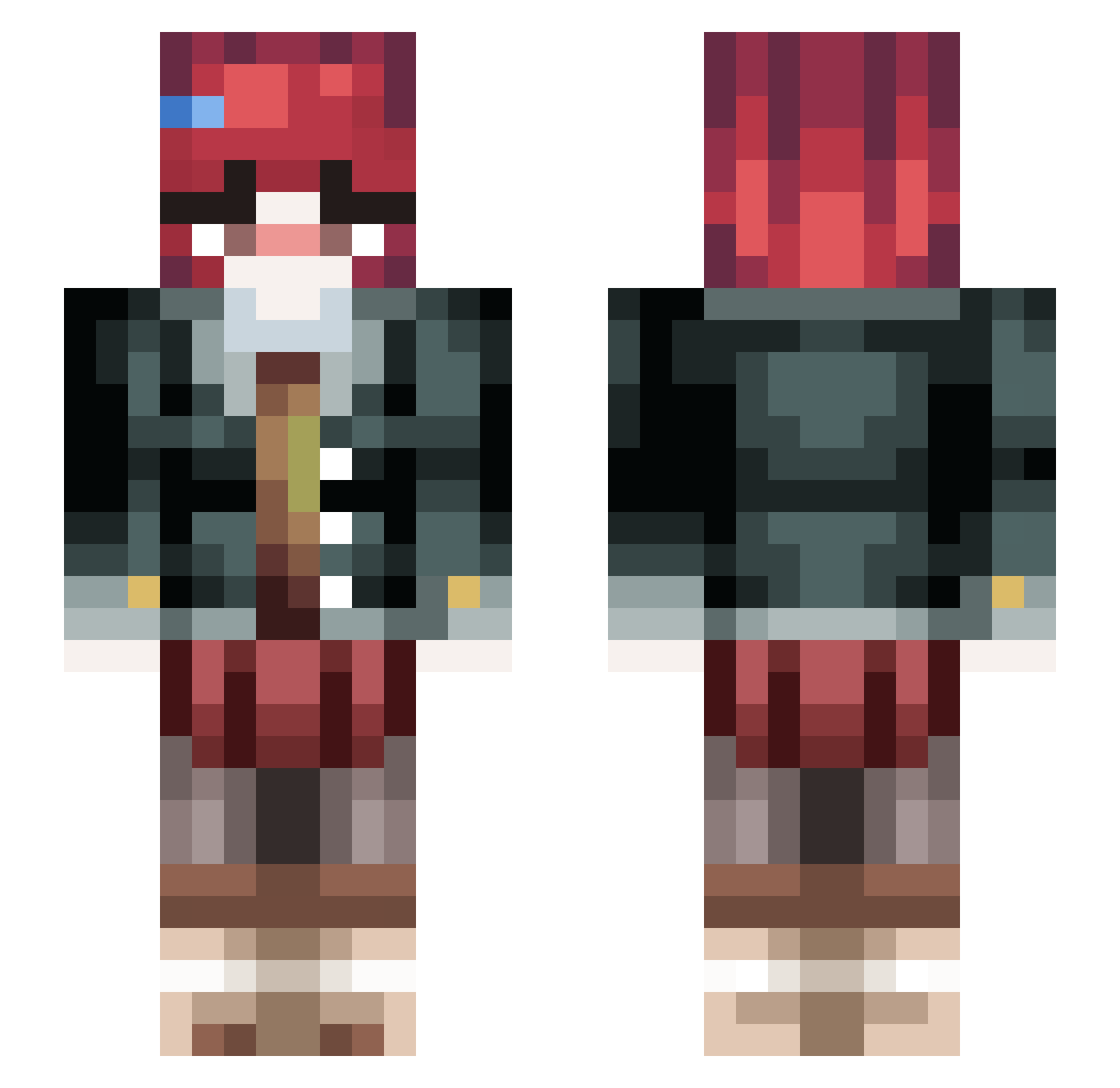 _Ketra_ Minecraft skin, front and back view