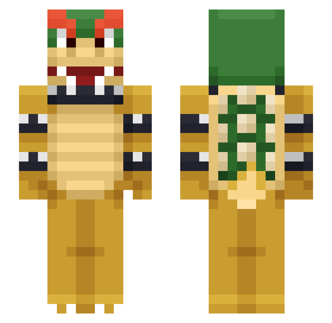 oDaring Minecraft skin, front and back view