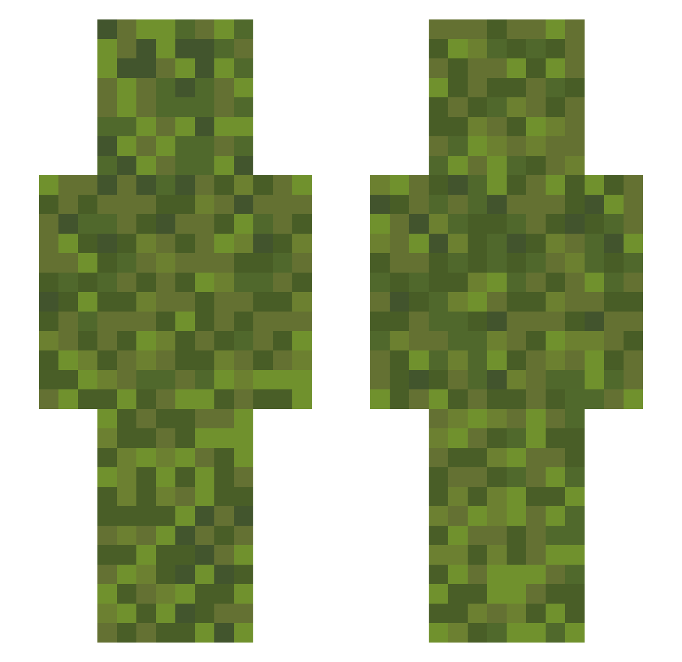 spectrep Minecraft skin, front and back view