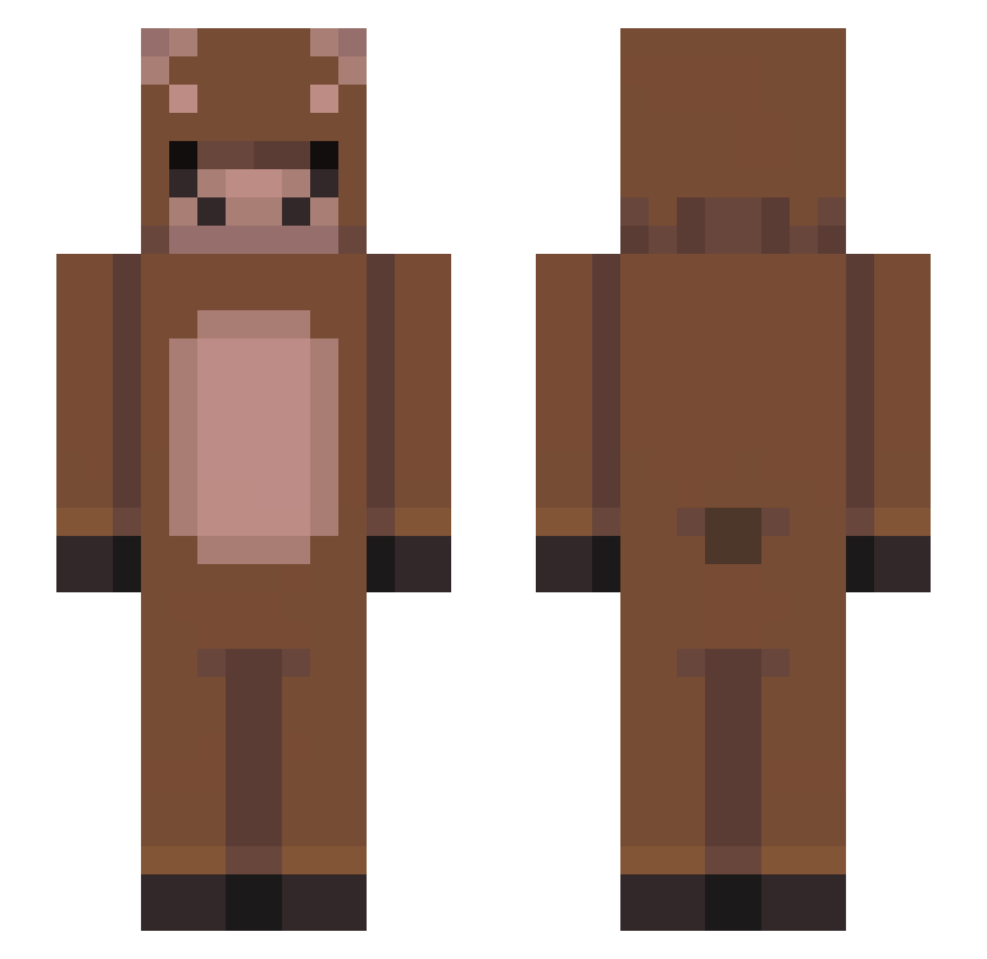 KIMB_82 Minecraft skin, front and back view