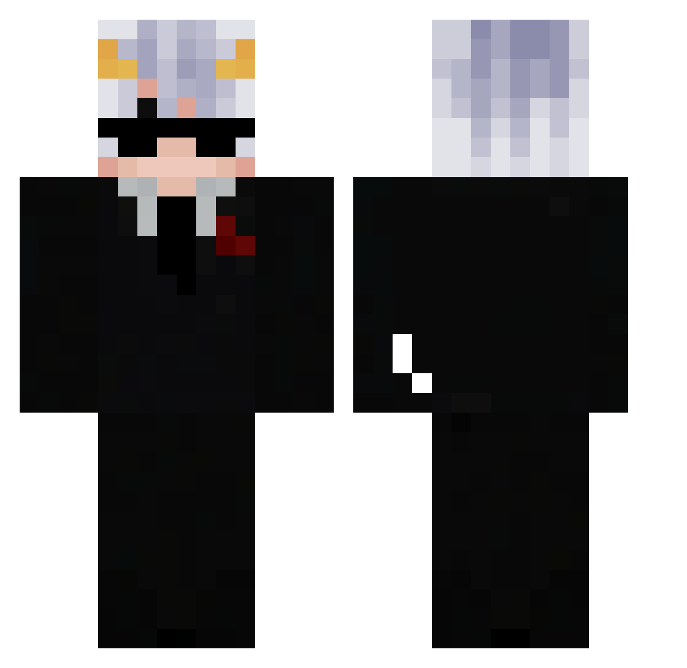rodrivelez Minecraft skin, front and back view