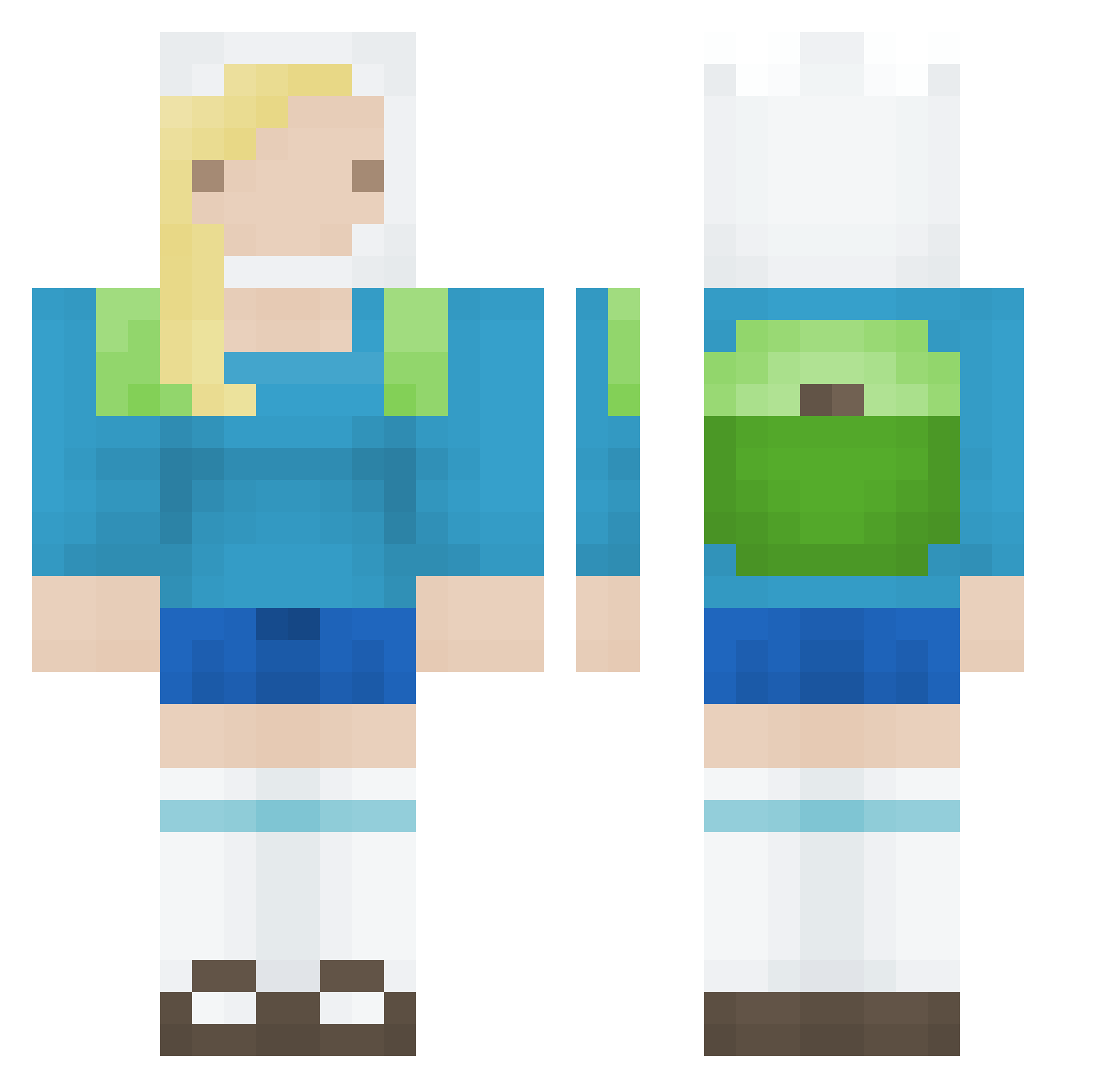 almafaa Minecraft skin, front and back view
