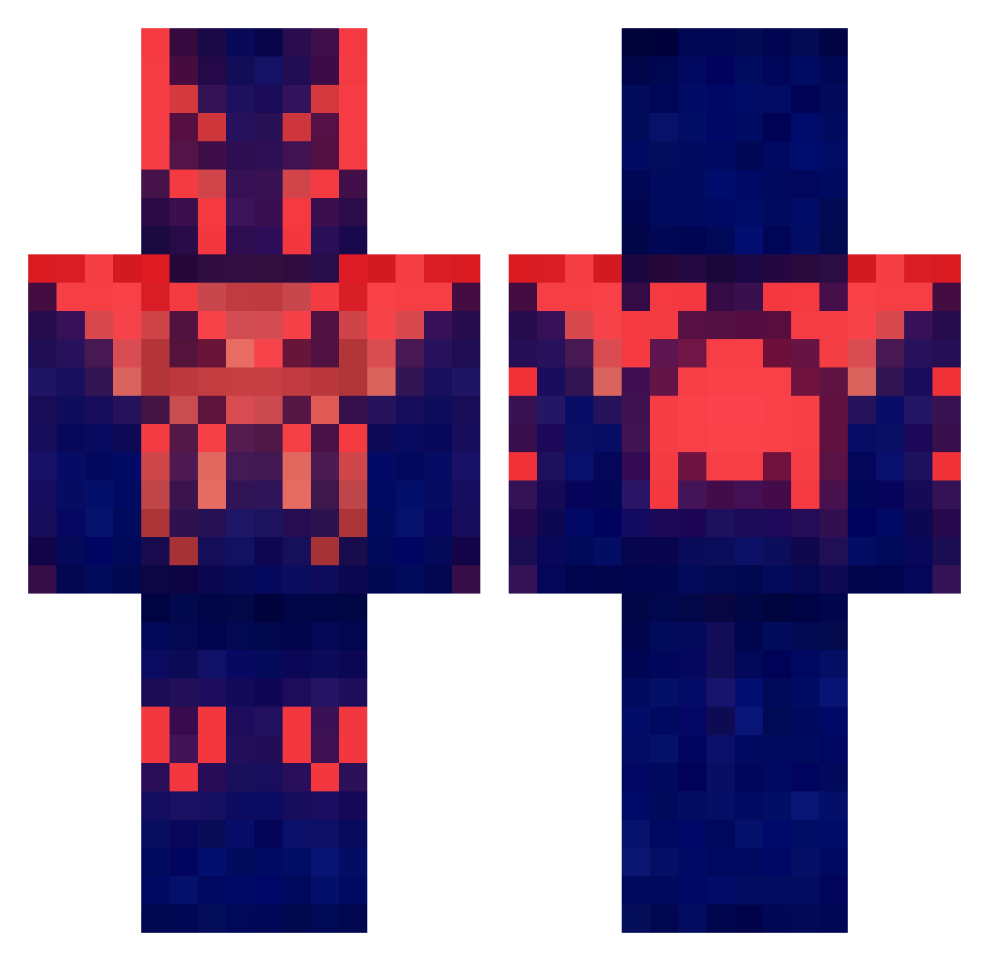 Son_Kakarotto Minecraft skin, front and back view